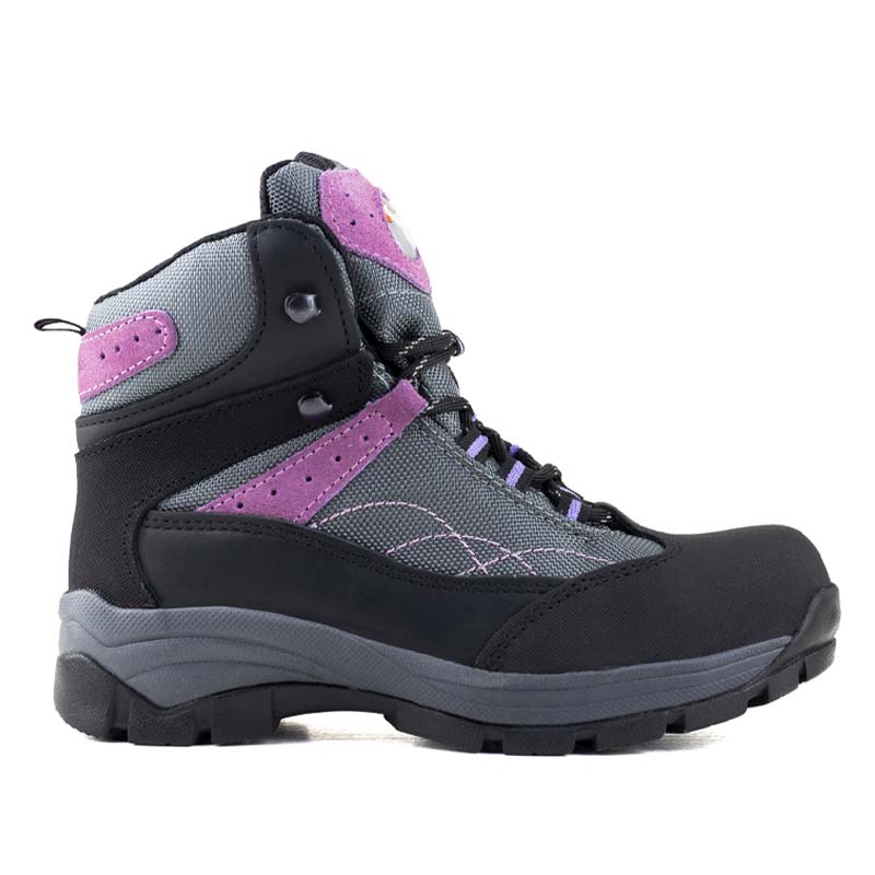 Bota De Seguridad Industrial Berrendo De Dama 363 Gris Lila.
