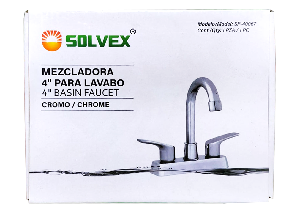 Mezcladora Lavabo Llave 4 Pulgadas Grifo Baño Griferías.