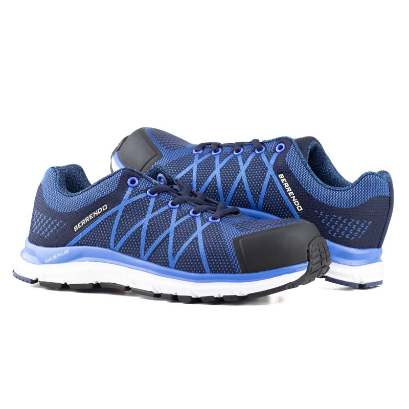 Tenis Industriales Berrendo 7704 Azul Casquillo Dielectrica.