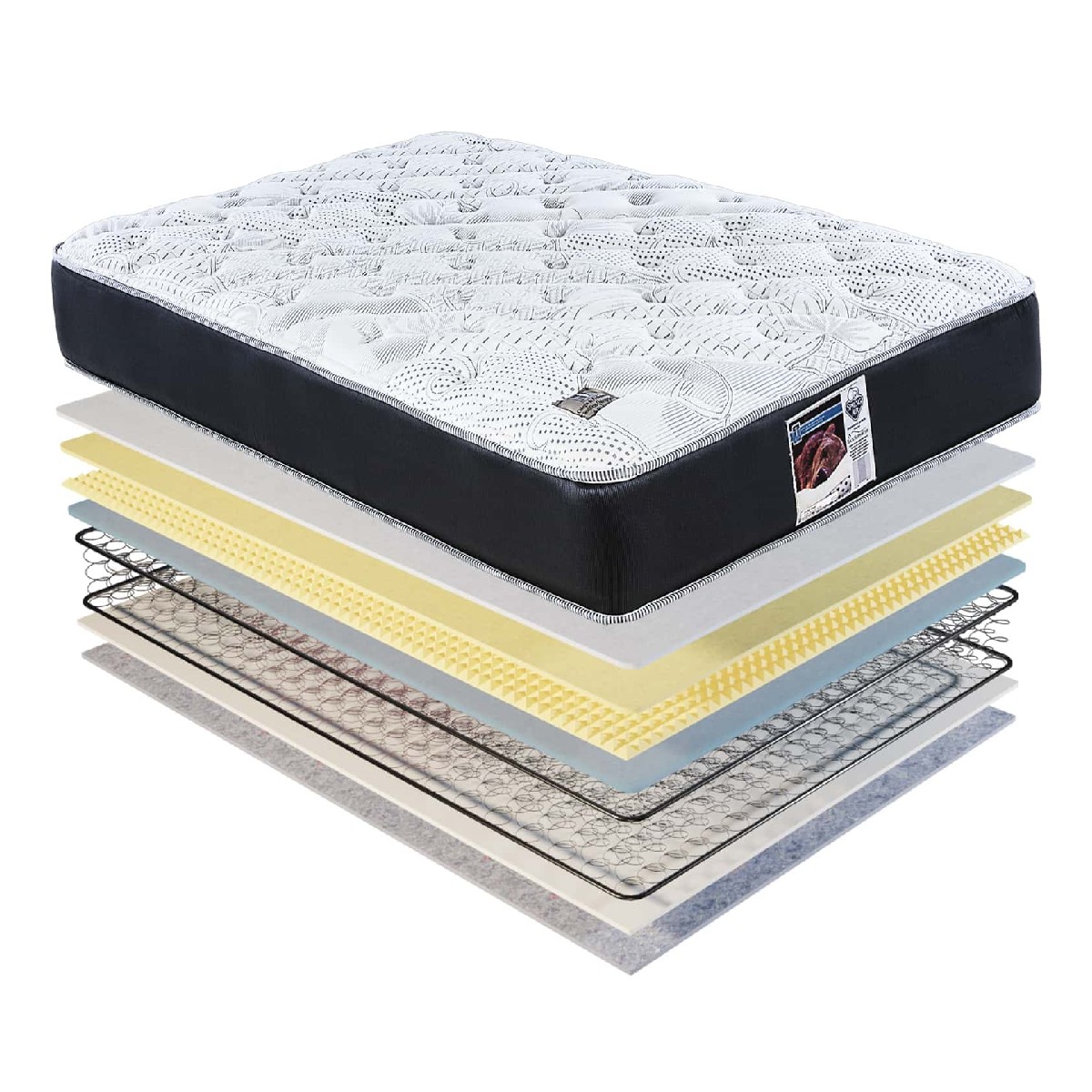 Juego De Box Y Colchon Kenia Spring Air - King Size.