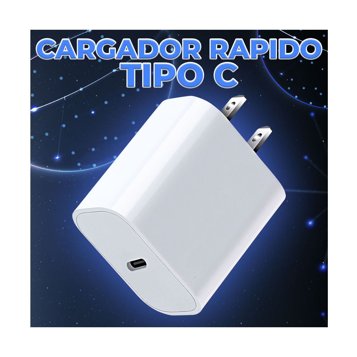 Cargador Rápido 30w Pd Usb Tipo C Elegate Blanco.