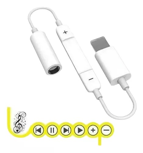 Adaptador Compatible iPhone Lightning Conector Audio 3.5 Mm.