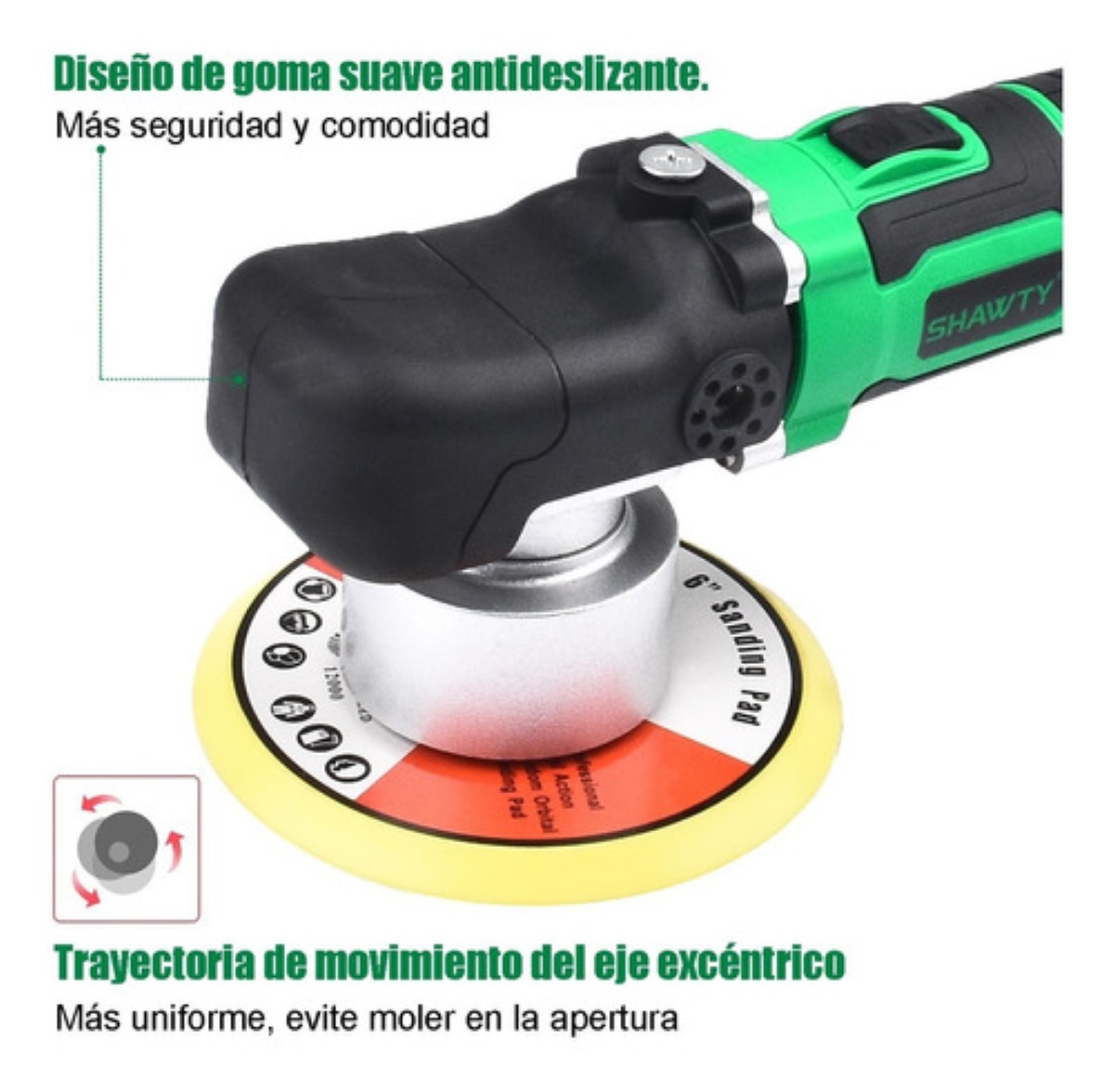 Pulidora Orbital De Velocidad Variable Y Lijadora 