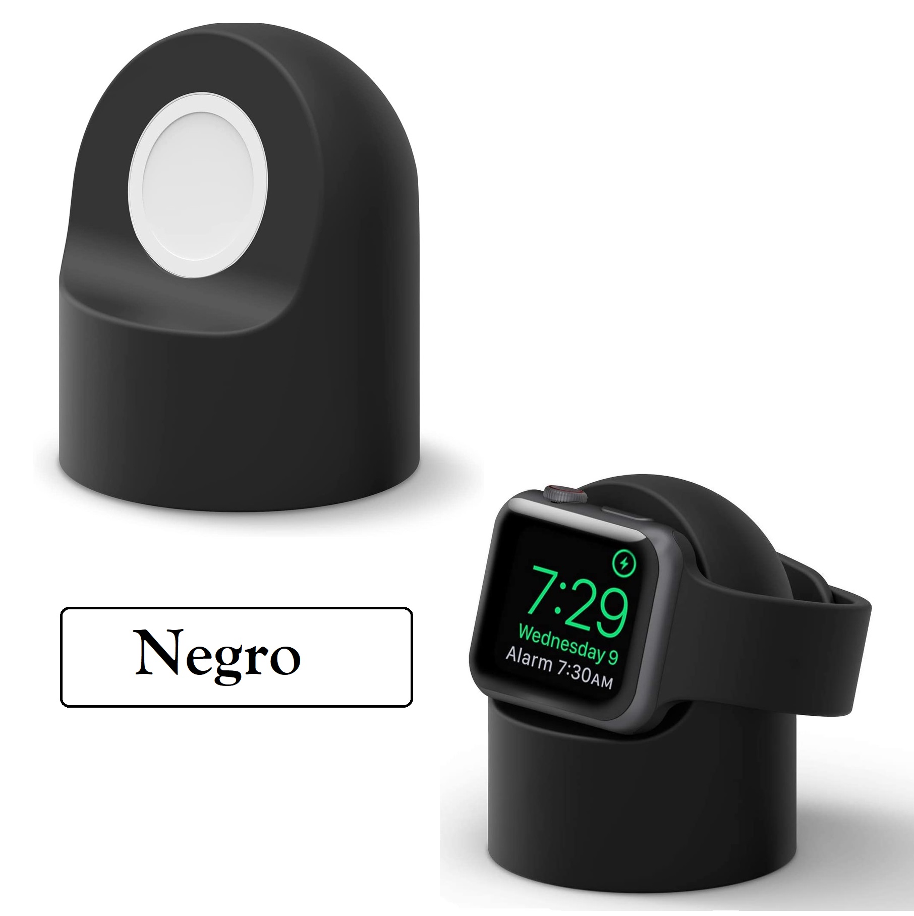 Soporte de silicona para Apple Watch.