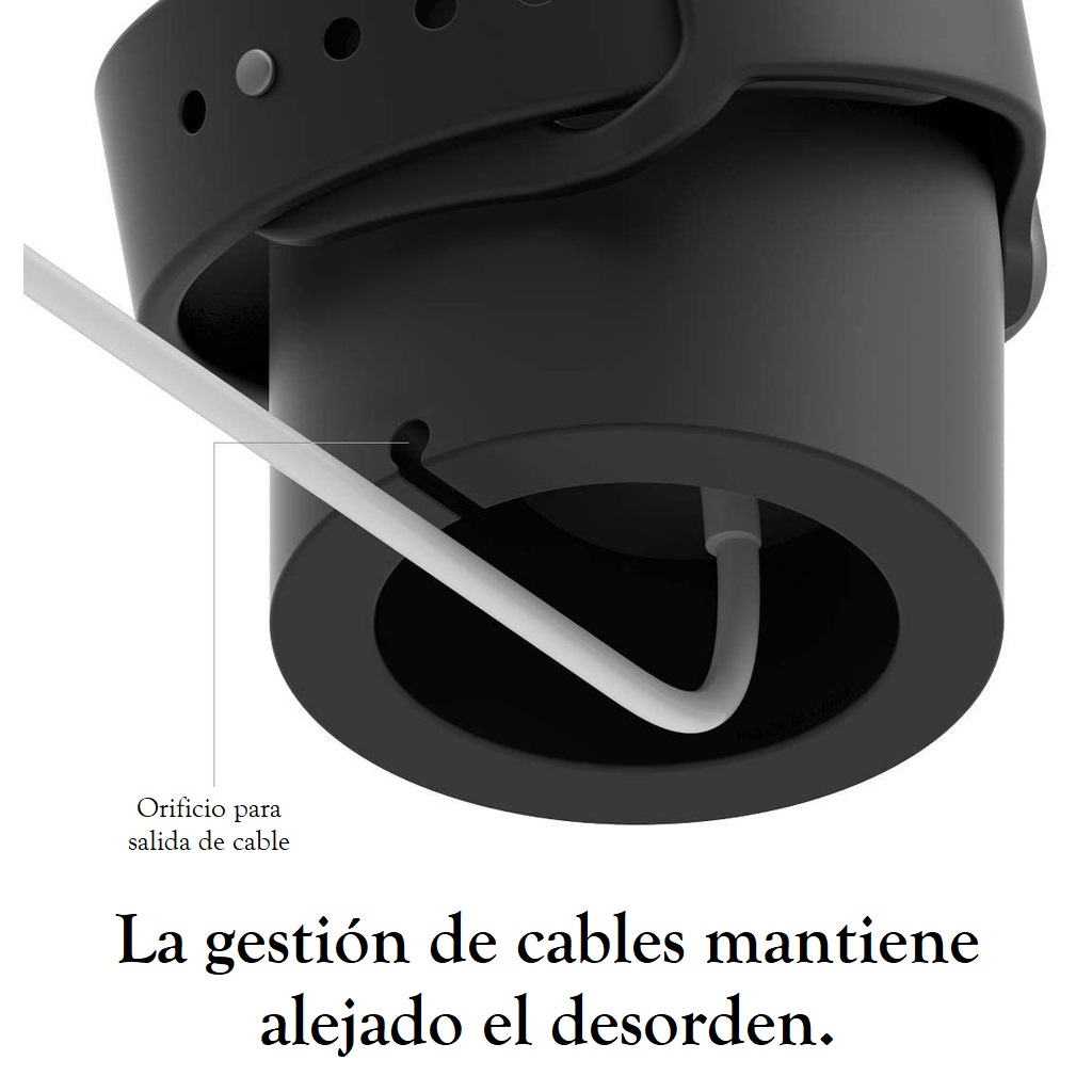 Soporte de silicona para Apple Watch.