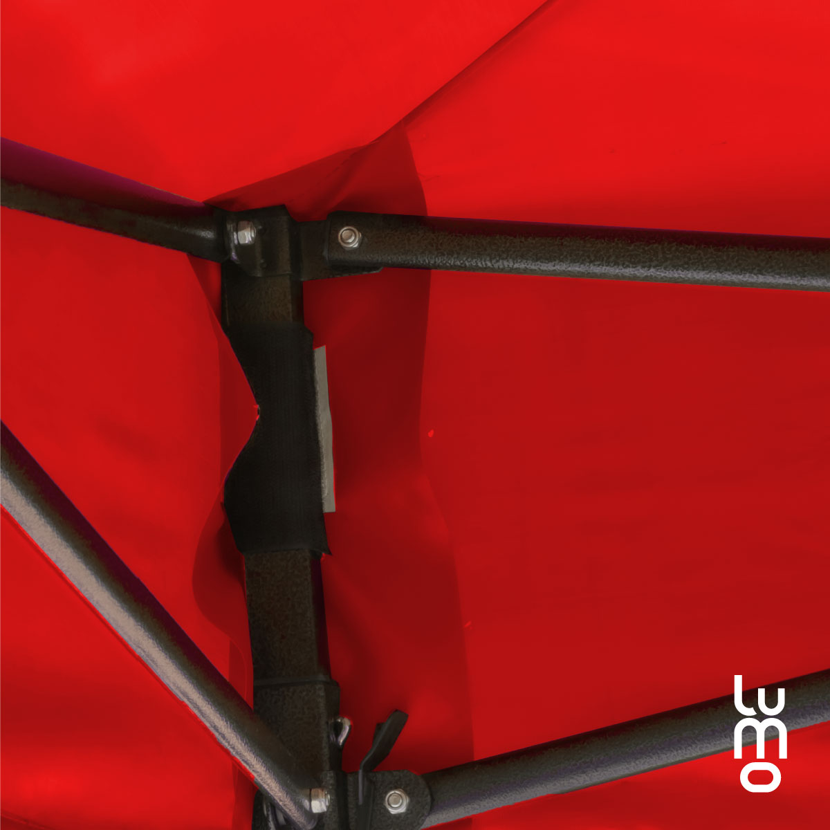 Toldo Carpa 3x3 Retractil Paredes Impermeable Lona Reforzada ROJO.