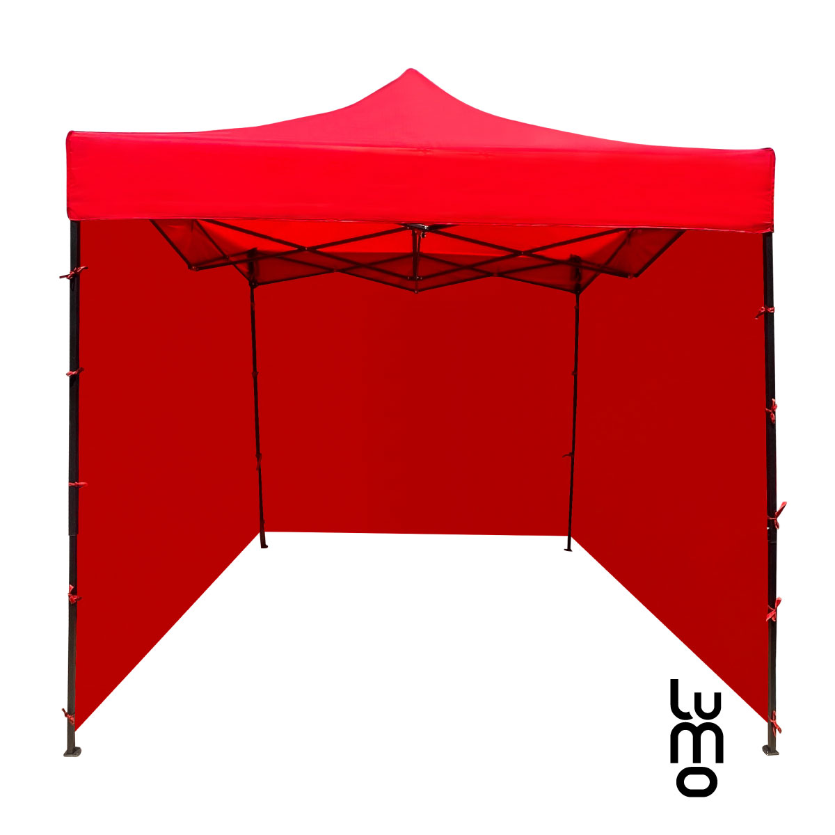Toldo Carpa 3x3 Retractil Paredes Impermeable Lona Reforzada ROJO.