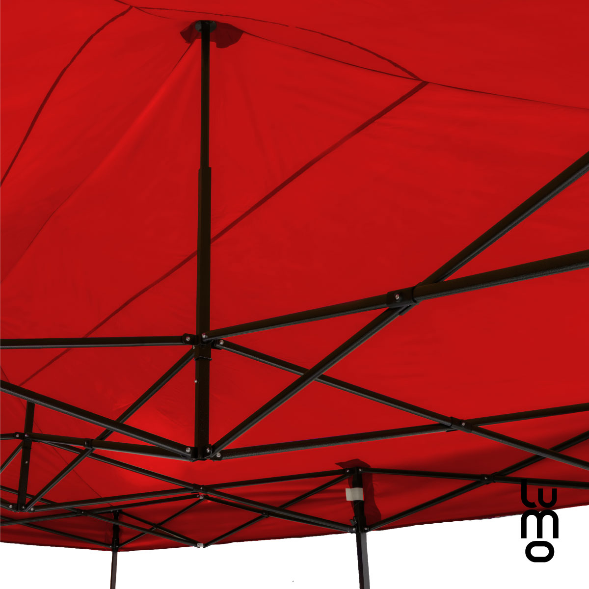 Toldo Carpa 3x3 Retractil Paredes Impermeable Lona Reforzada ROJO.