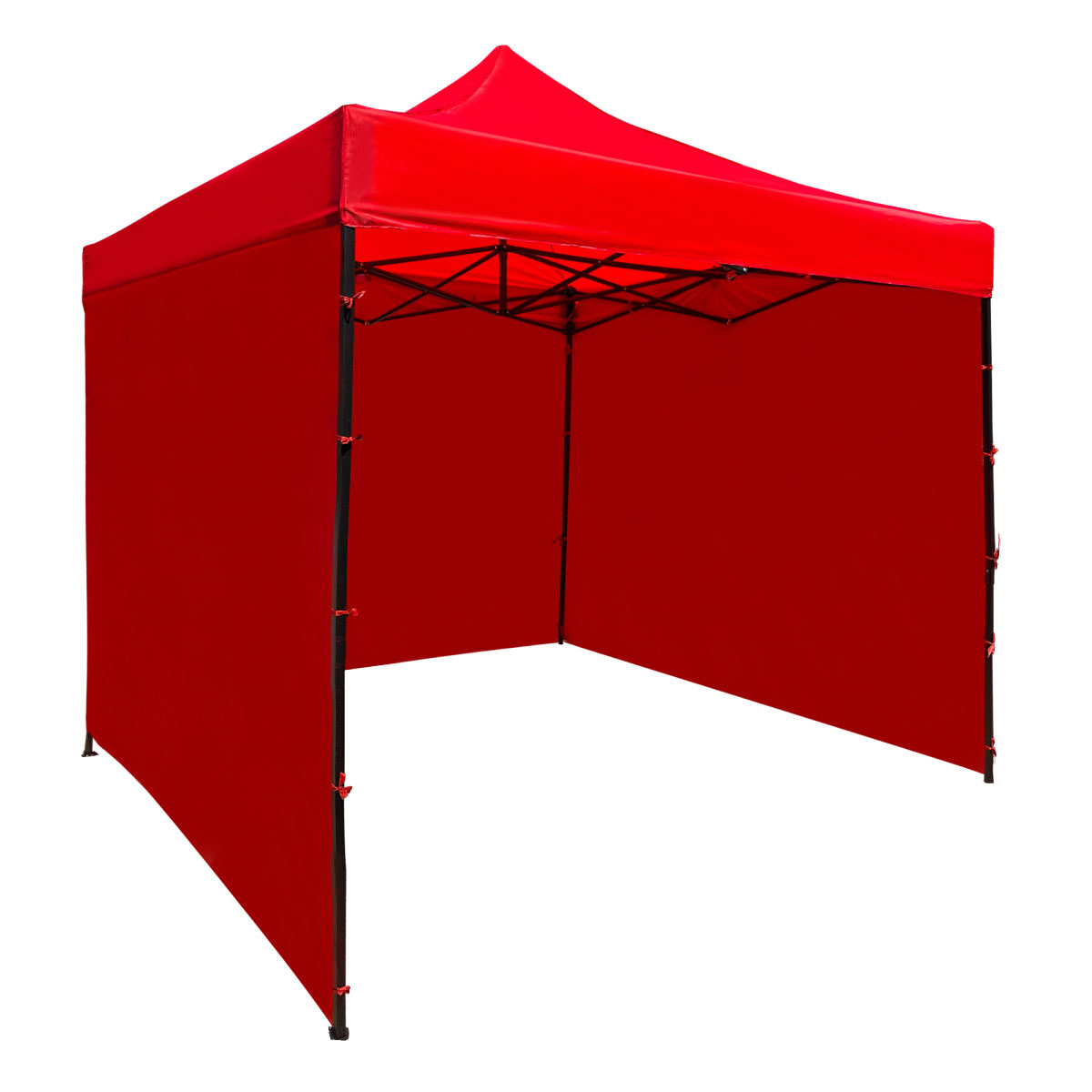 Toldo Carpa 3x3 Retractil Paredes Impermeable Lona Reforzada ROJO.