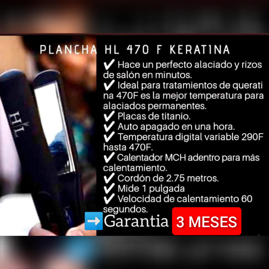 PLANCHA DE CABELLO HORACIO LARES 470F DELGADA.
