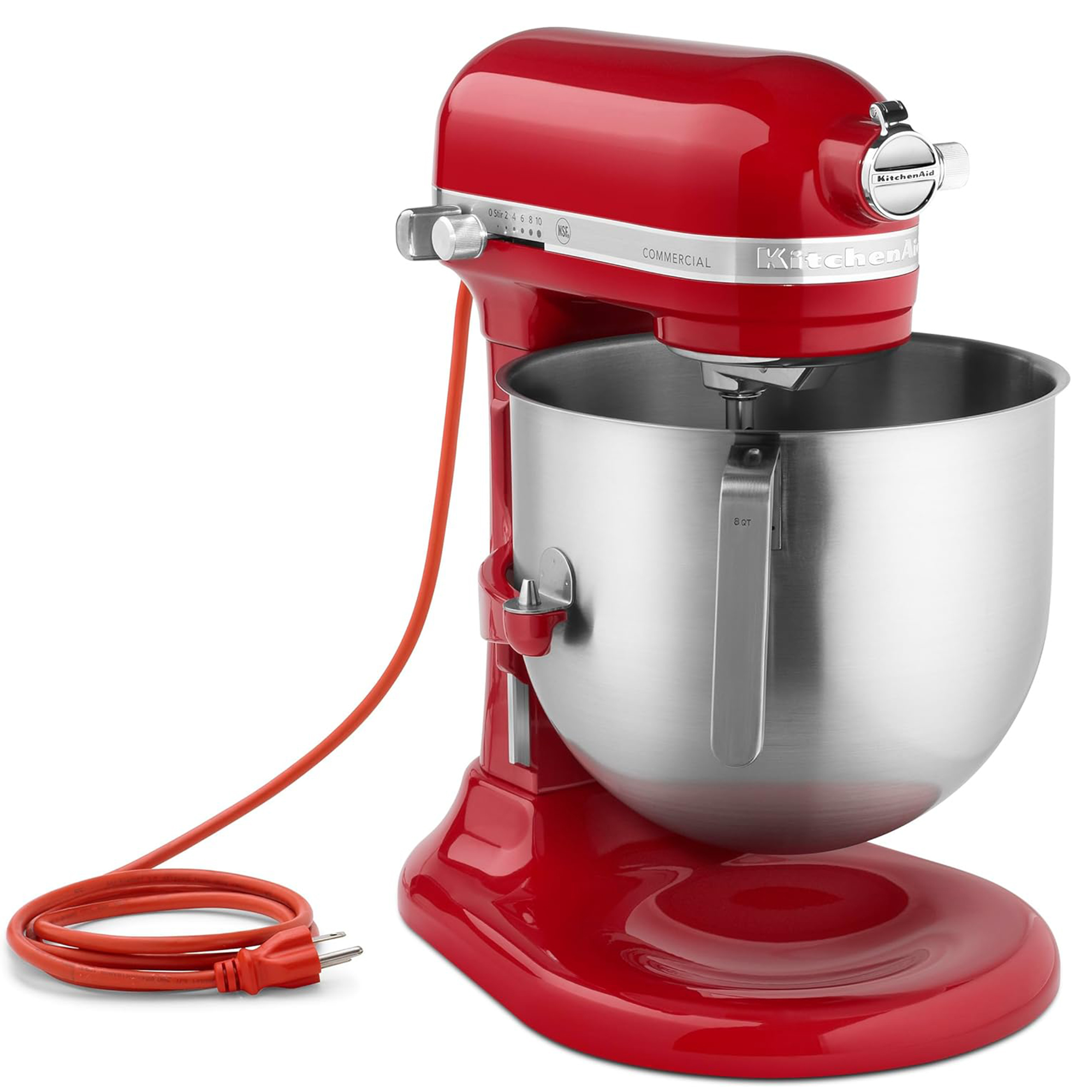 Batidora de Pedestal Comercial KitchenAid Roja KSM8990ER 7.5 L.
