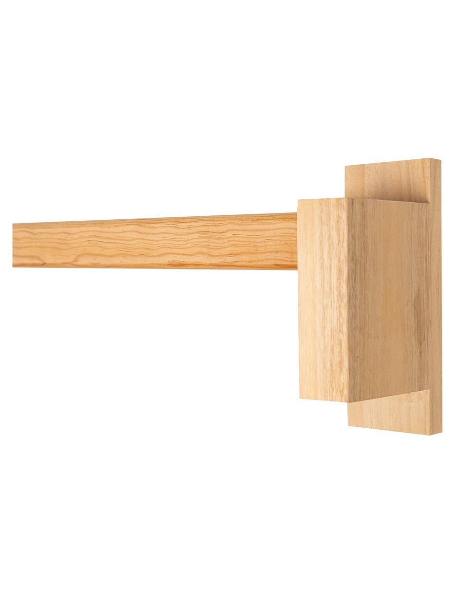 Cortinero Artesanal de Madera Milan  doble 180 .