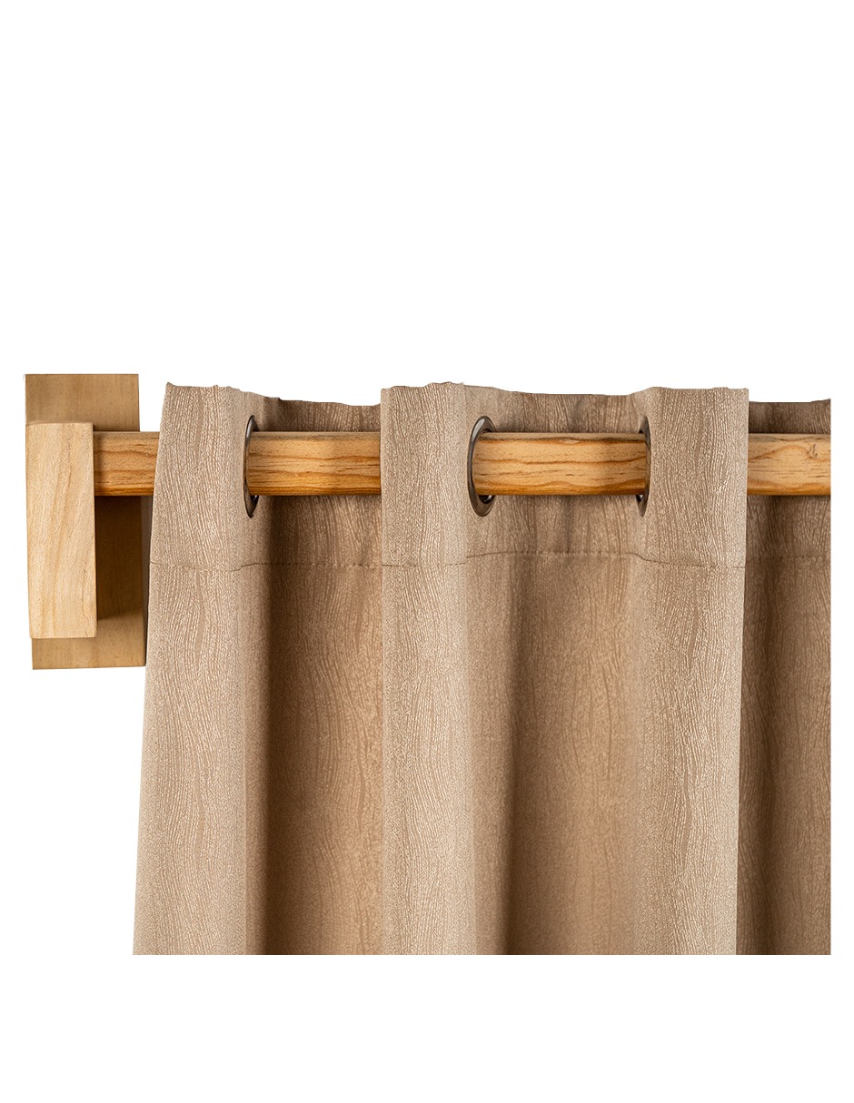 Cortinero Artesanal de Madera Milan  doble 180 .