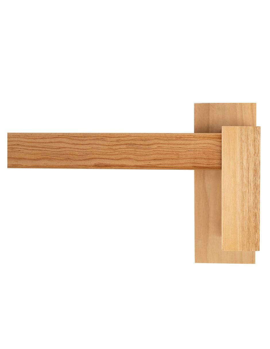 Cortinero Artesanal de Madera Milan  doble 180 .