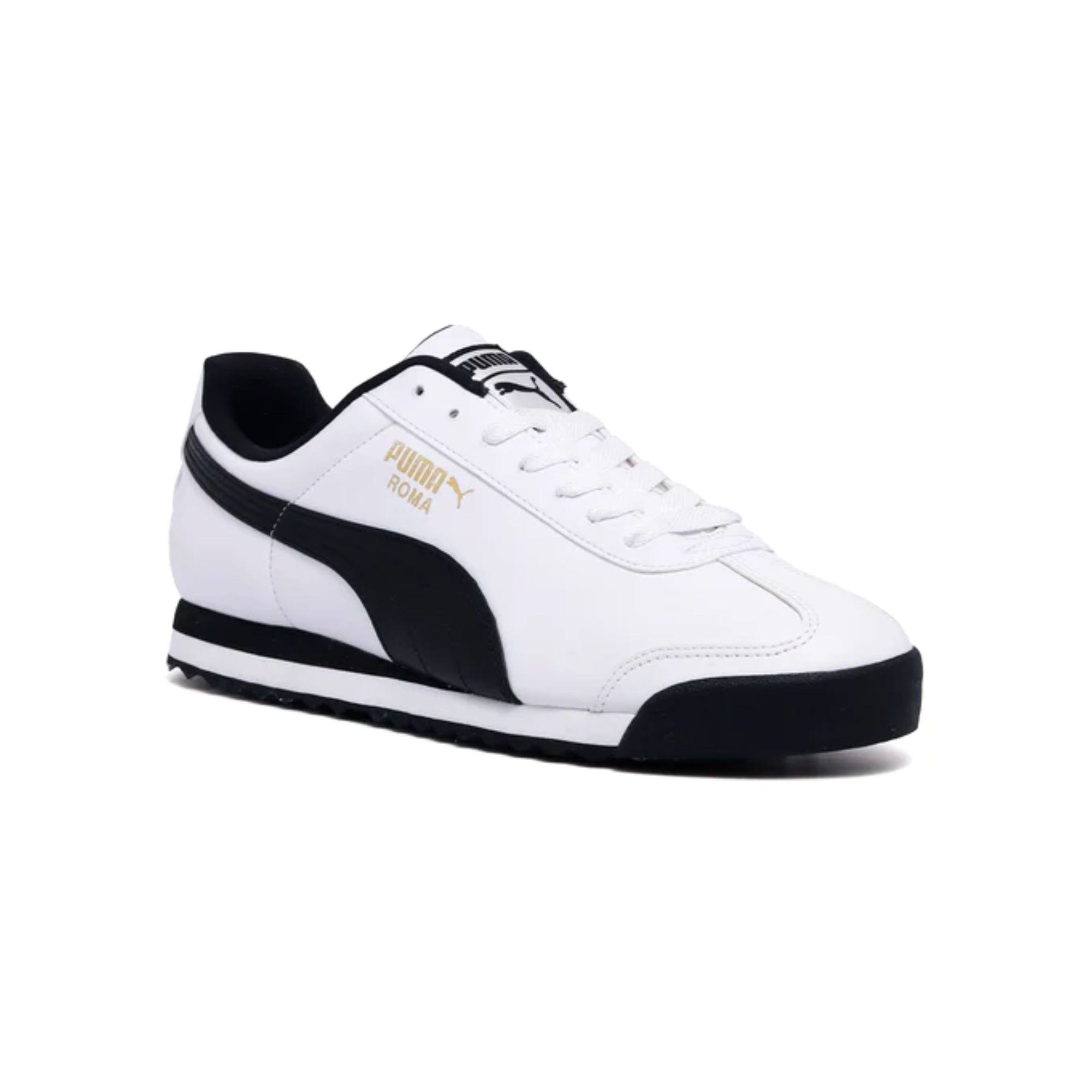 Tenis Puma Roma Basic Classic Blanco con Negro Hombre Originales 35357204