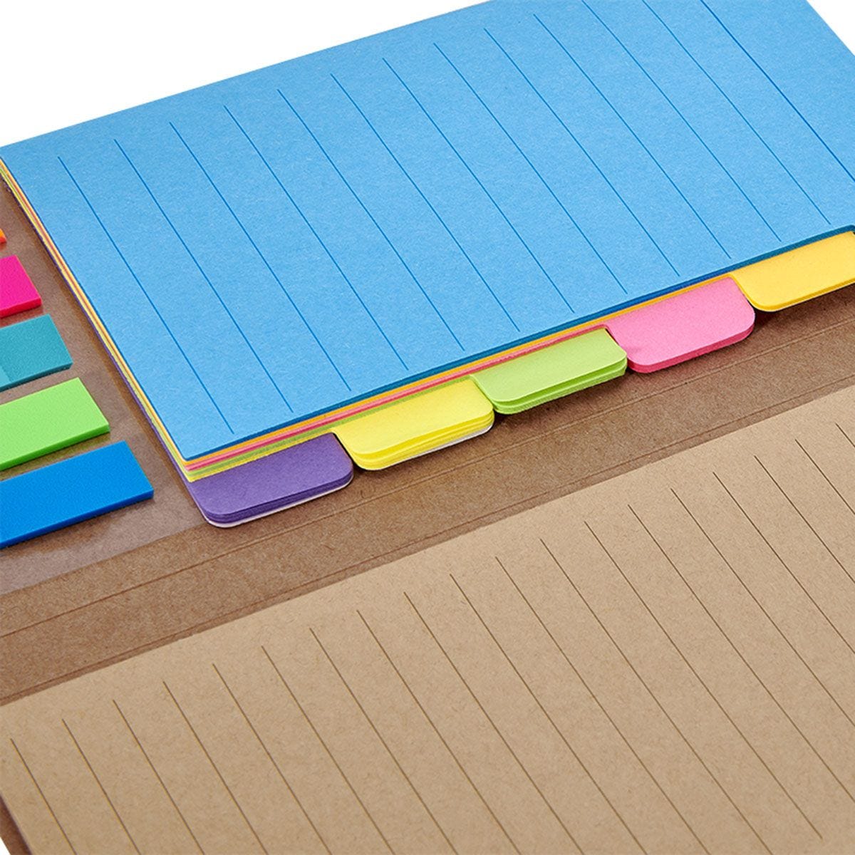 Porta Notas adhesivas de colores para oficina paquete de 3 piezas