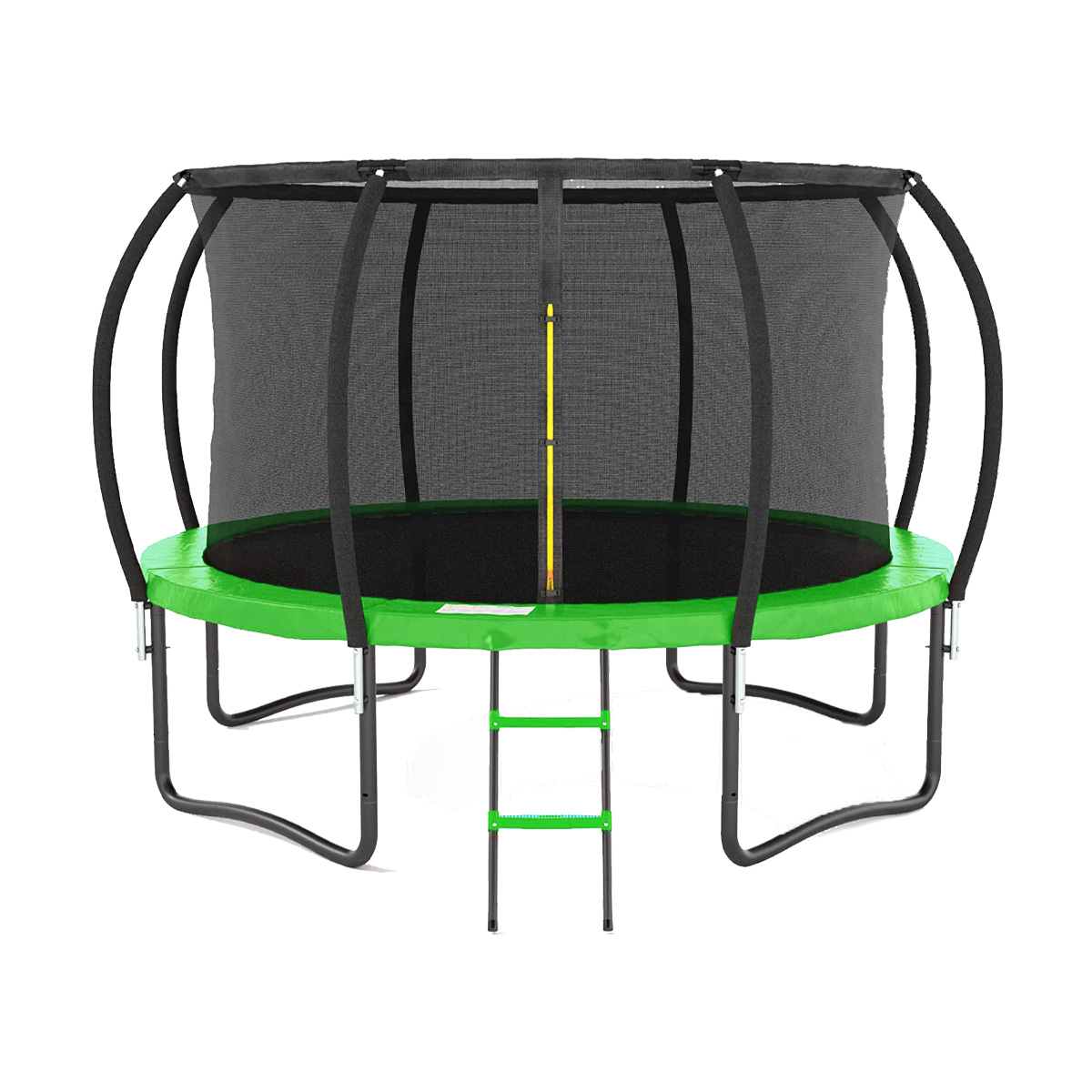 Trampolín Pumpkin De 12 ft Con Escalera, Color Verde.