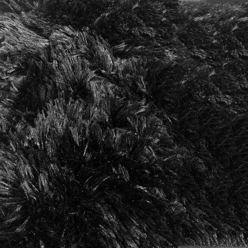 Cobertor pelo alto Negro King Size borrega afelpado Suave