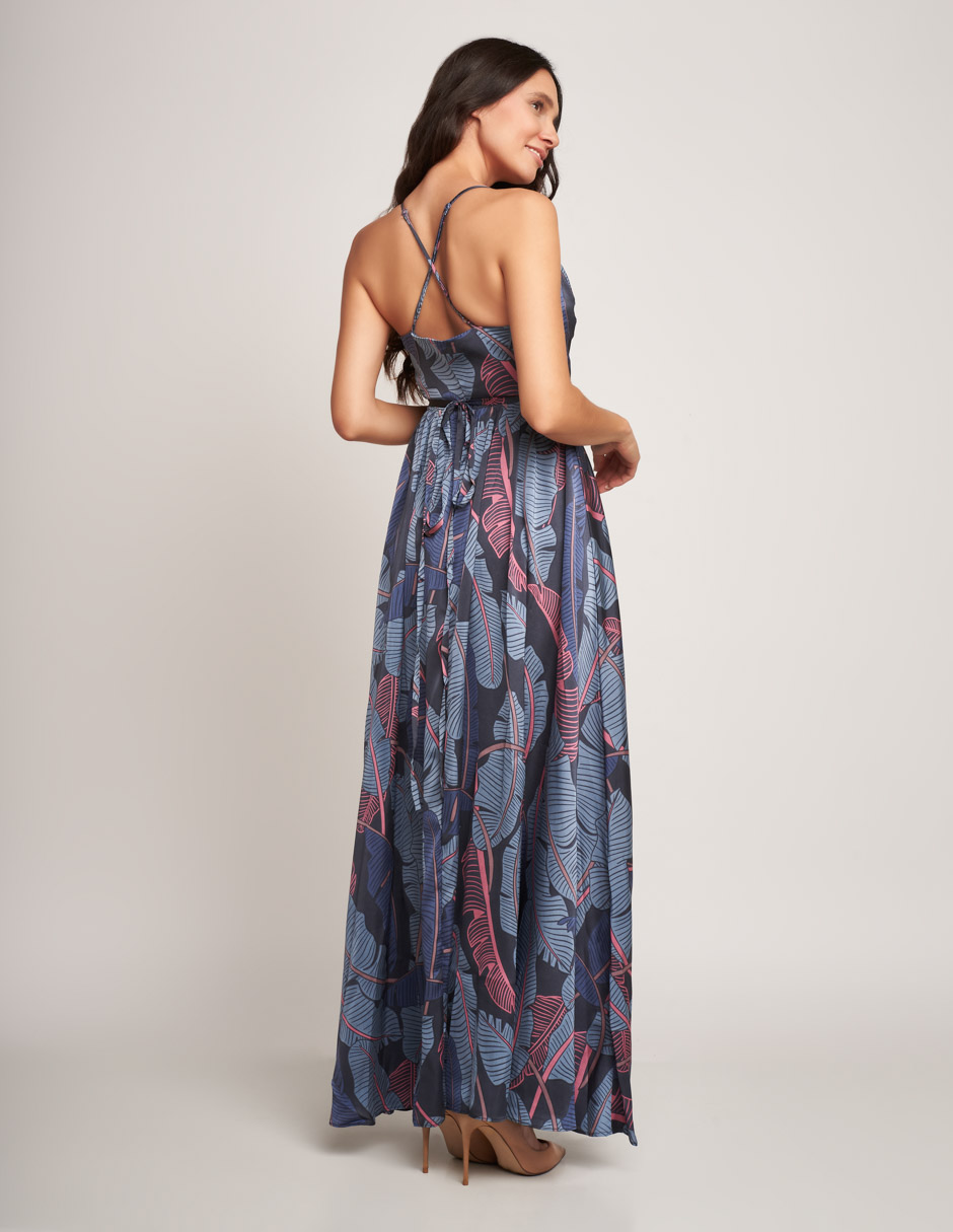 Vestido largo casual playero estampado: estilo fresco y desenfadado para días de sol