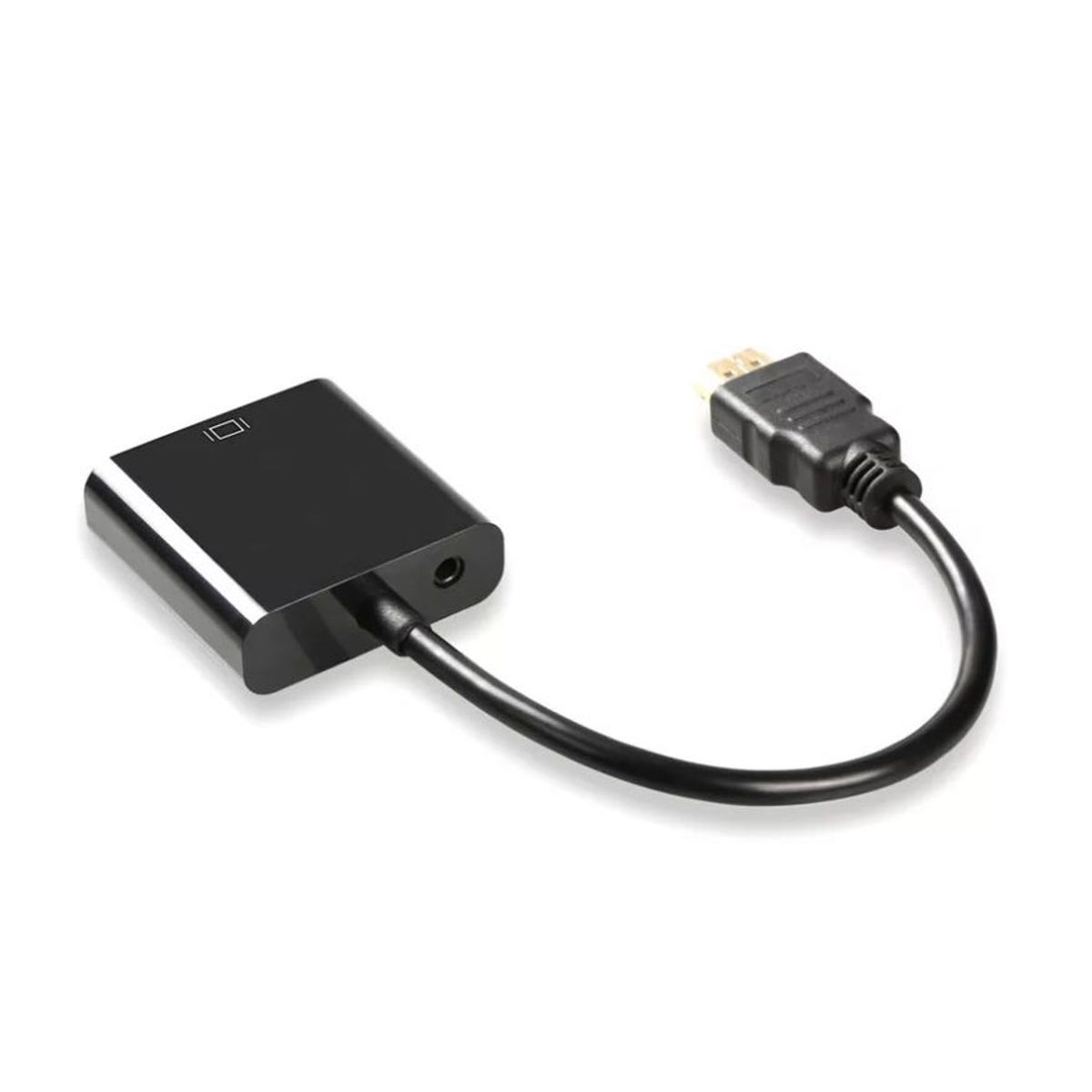Convertidor Adaptador De Hdmi A Vga Wi61 Negro.