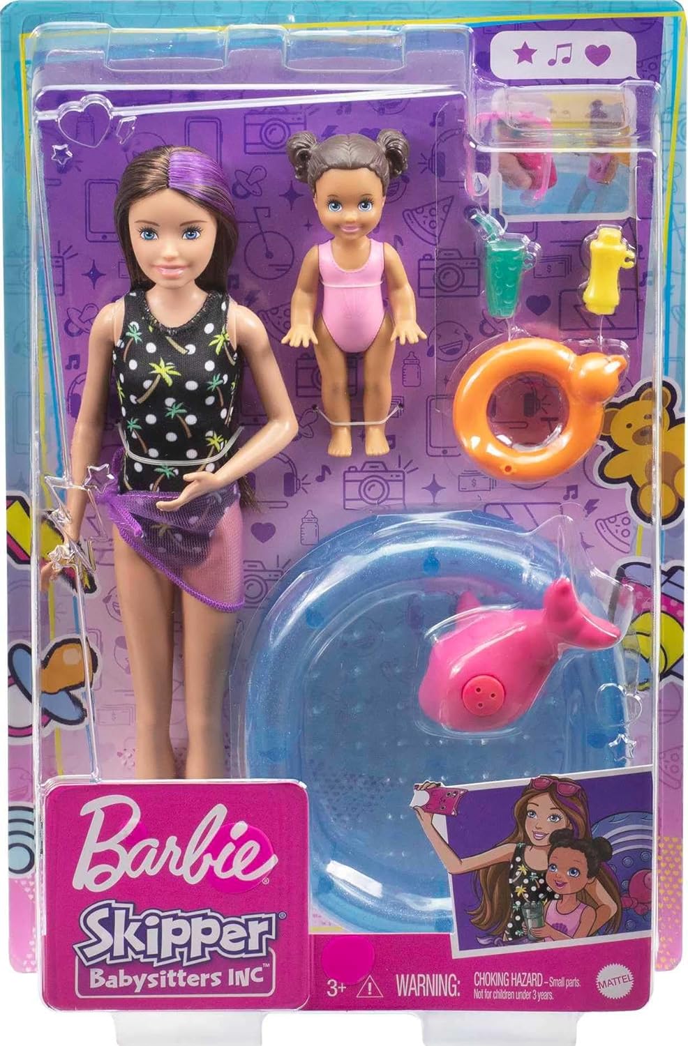 Barbie Skipper Niñera Día De Alberca.
