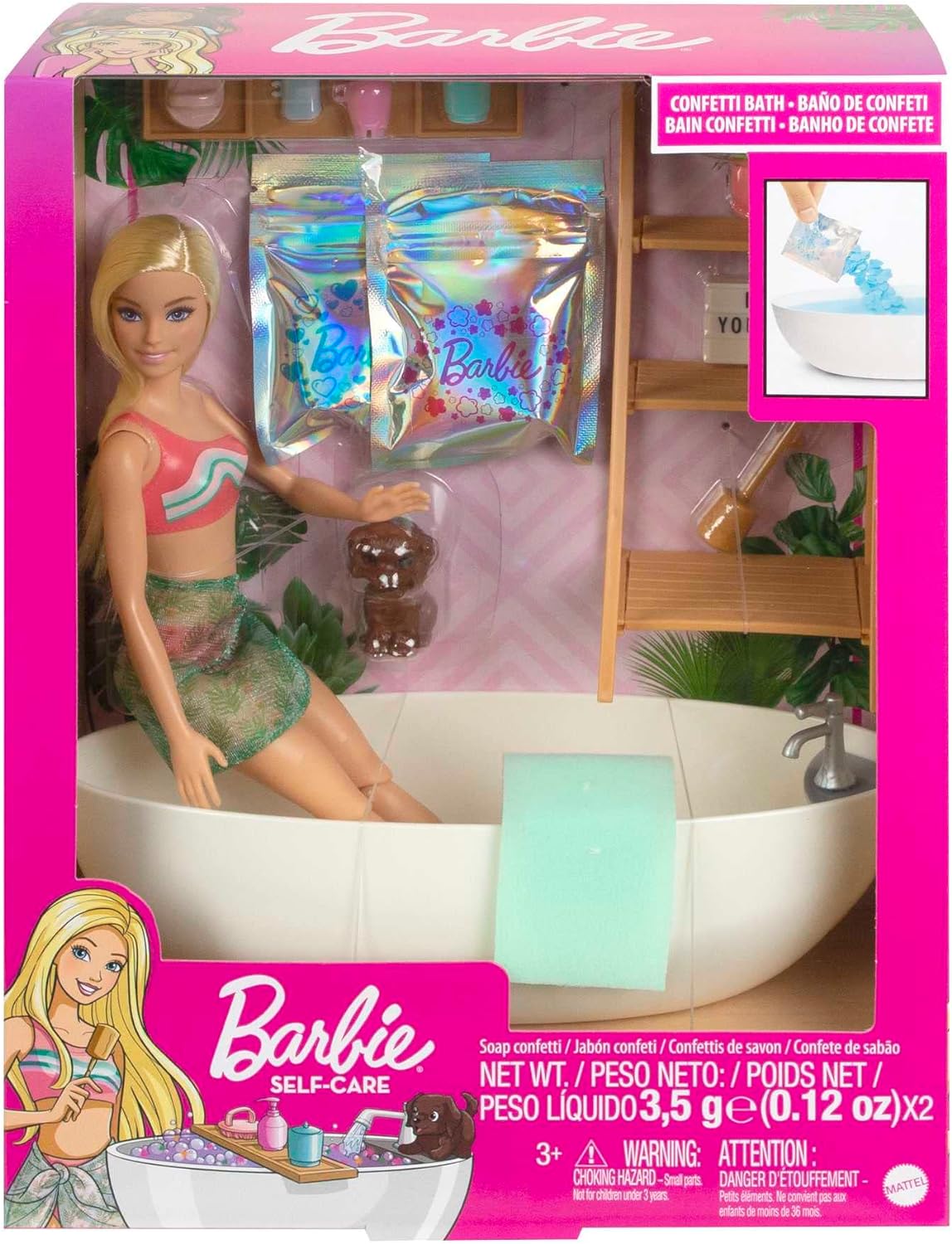 Barbie Fashion & Beauty Baño De Burbujas Con Confeti.
