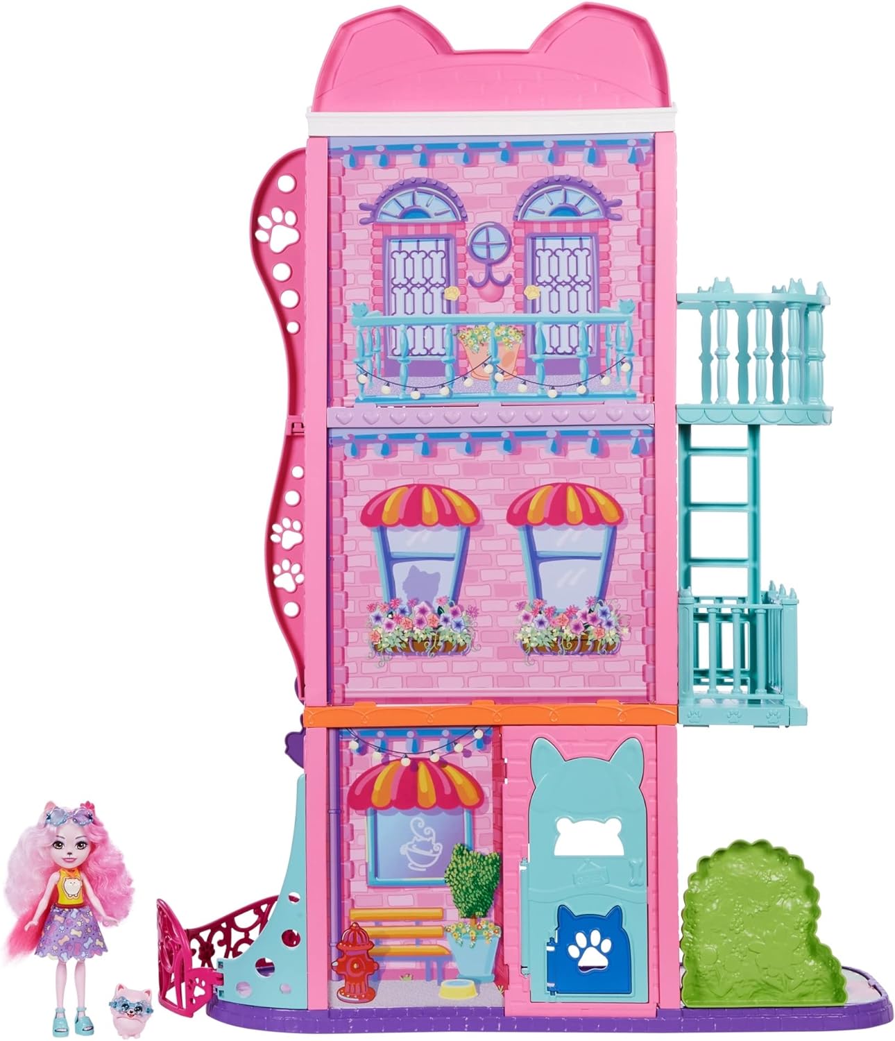 Enchantimals City Tails Apartamento De Palmer Pomeranian.