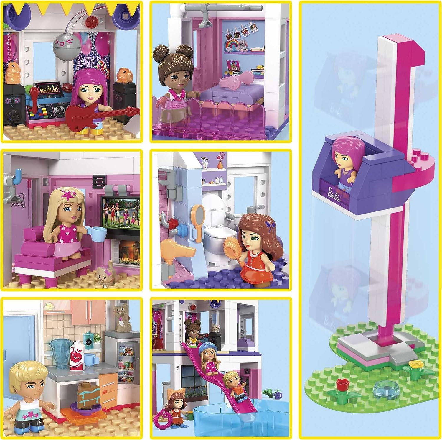 Mega Construx Barbie Color Reveal Casa de los Sueños.
