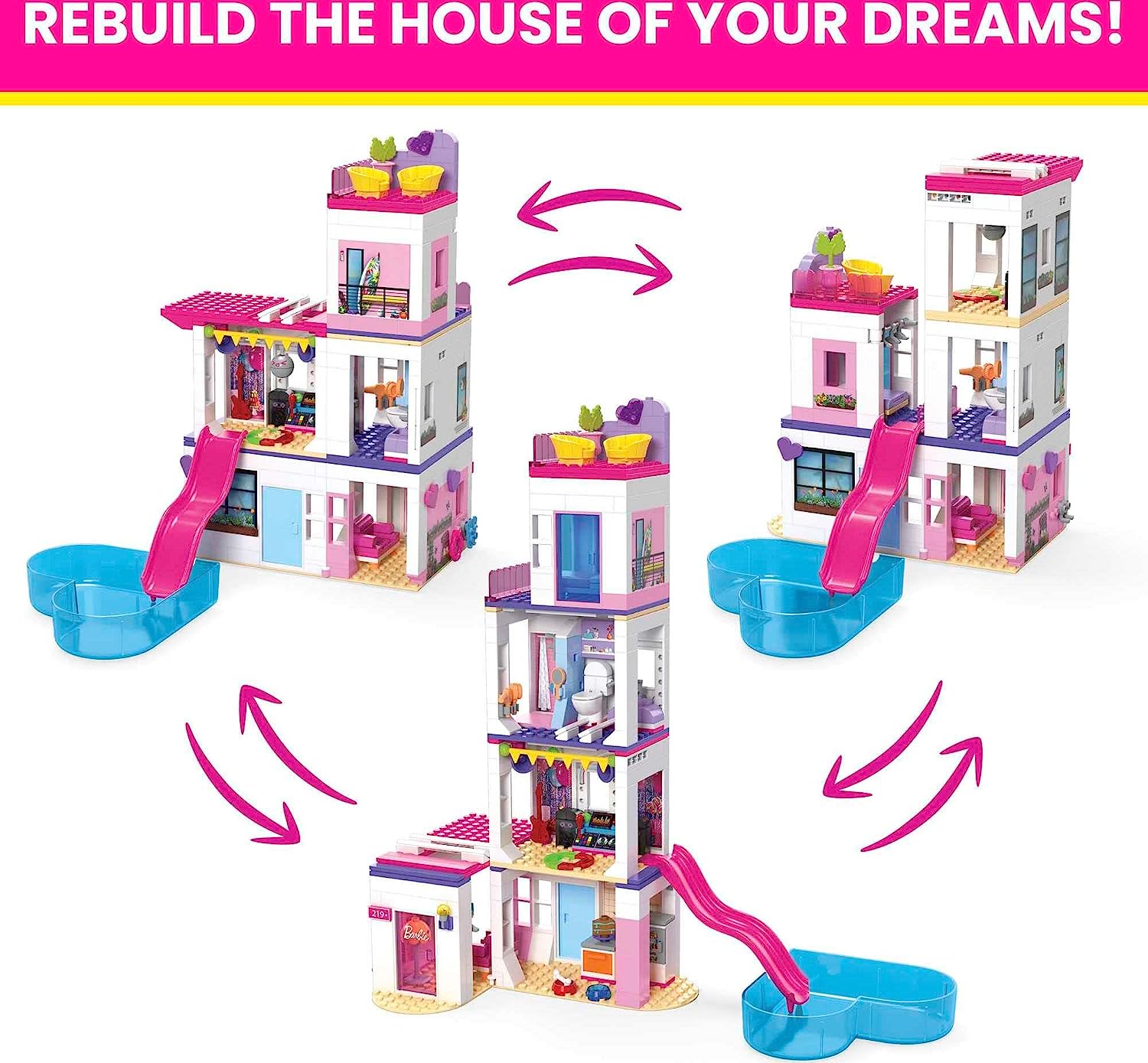 Mega Construx Barbie Color Reveal Casa de los Sueños.