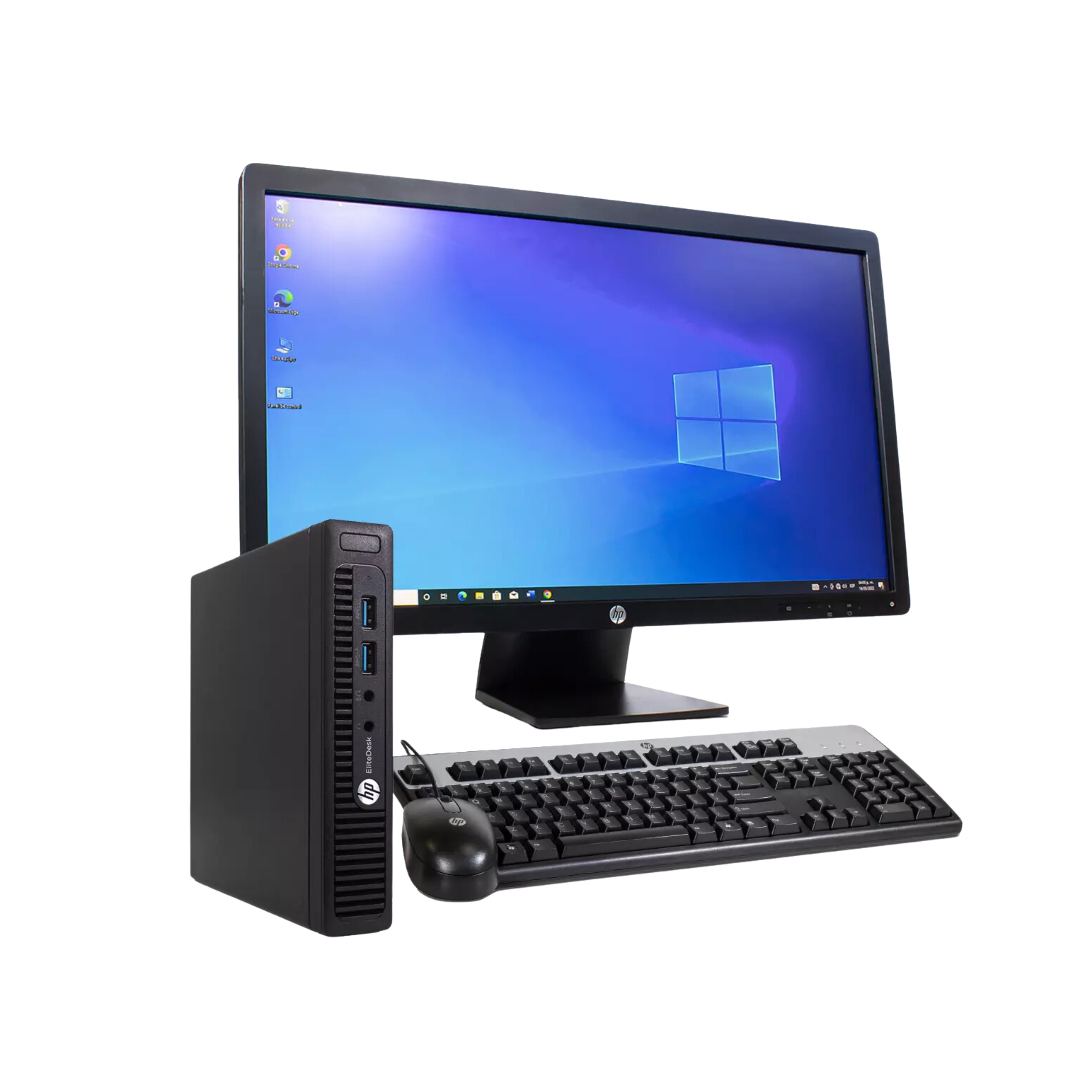 Equipo Completo Mini Cpu HP I5 10ma Gen 16ram/480ssd Monitor 24 PuLG.