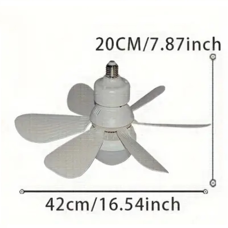 Ventilador de techo con luz con control.