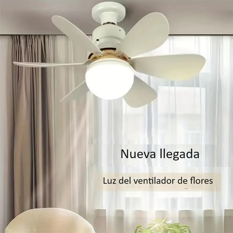 Ventilador de techo con luz con control.