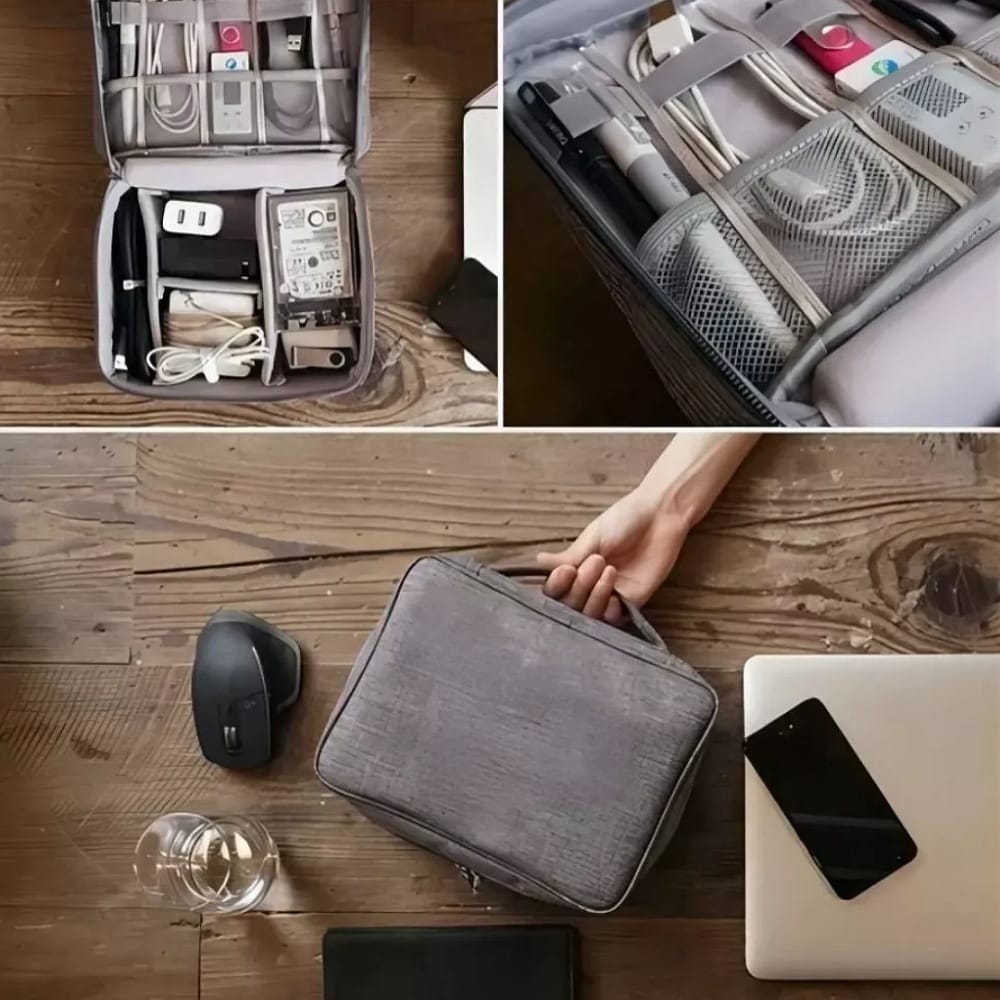 Estuche Cargador Usb Organizador Bolsa De Cables Impermeable