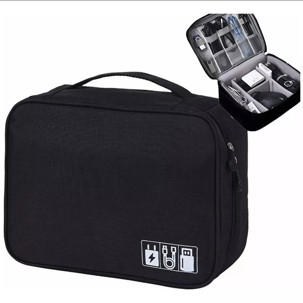 Estuche Cargador Usb Organizador Bolsa De Cables Impermeable