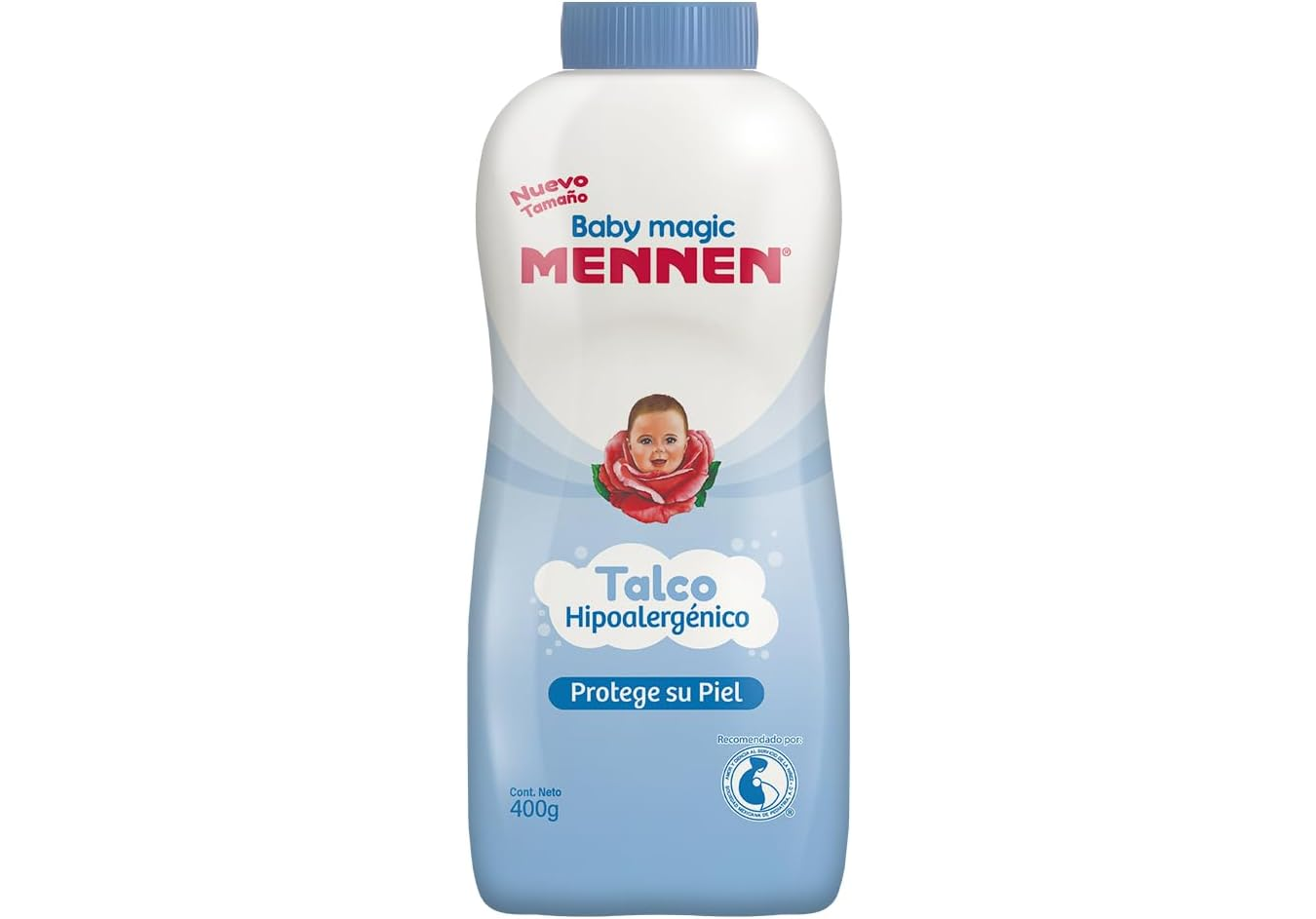 Talco Hipoalergenico Azul Mennen Bebe 400gr.