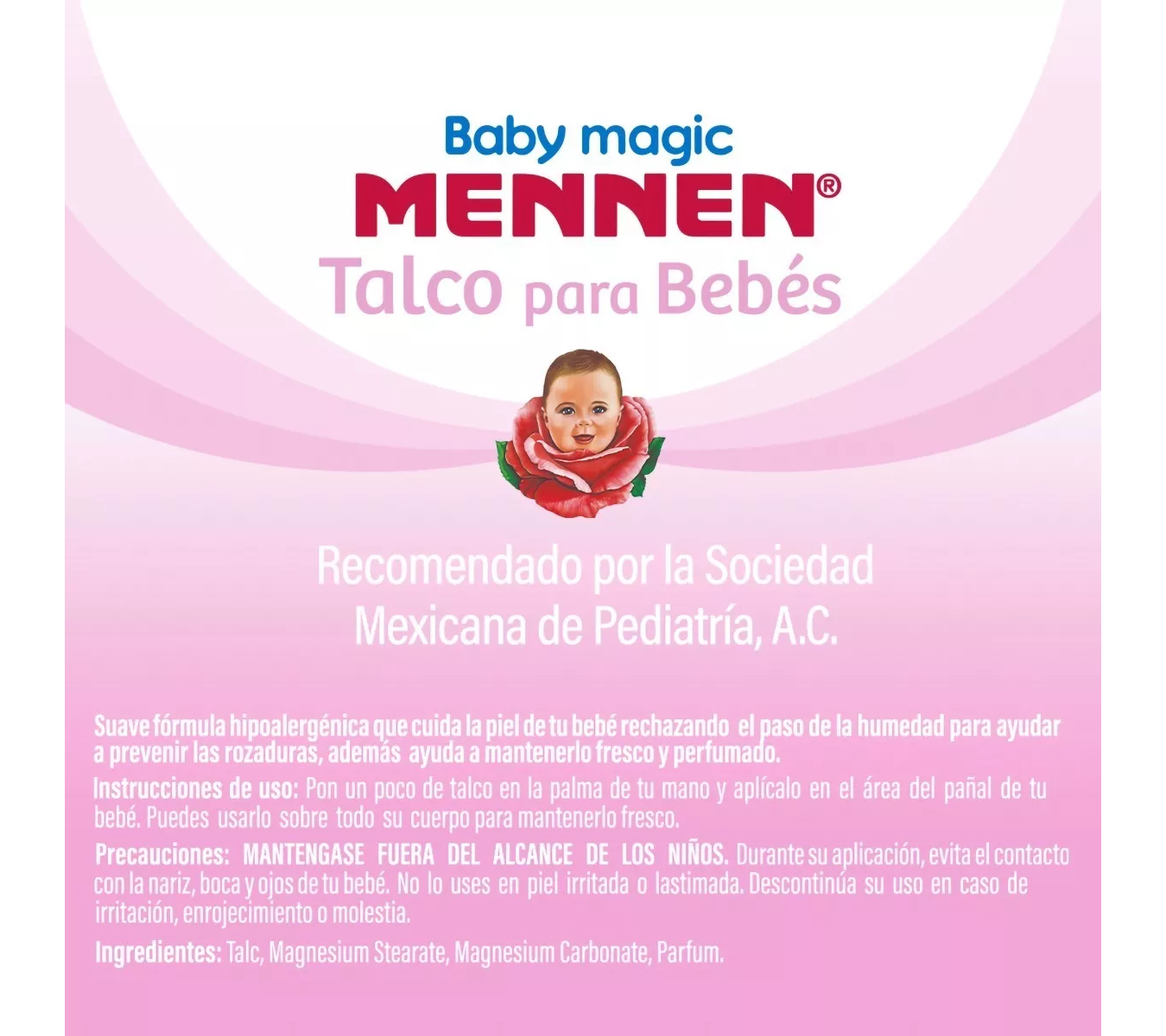 Talco Hipoalergenico Rosa Mennen 100g.