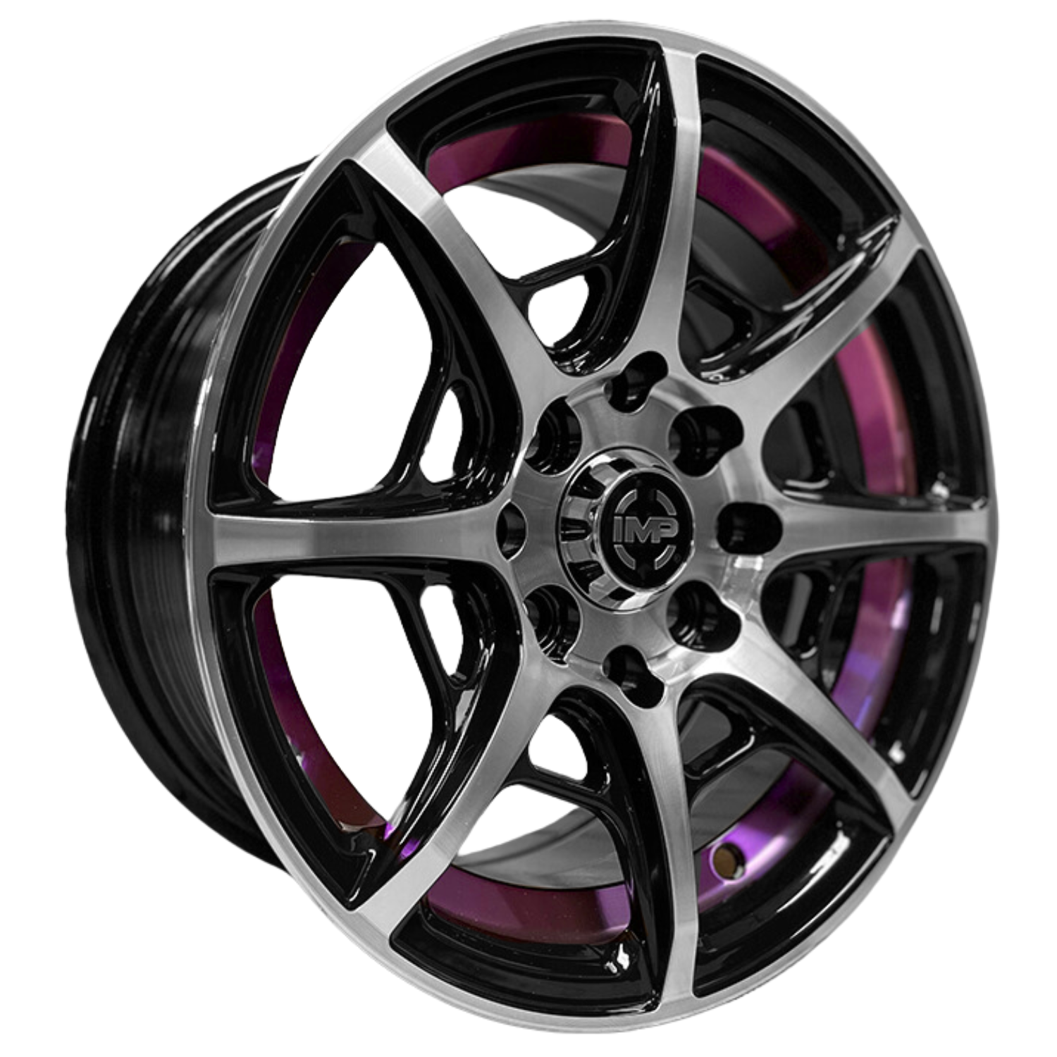 Paquete 4 Rines 13 8x100/114.3 Bmf Purple Under Matiz Tsuru