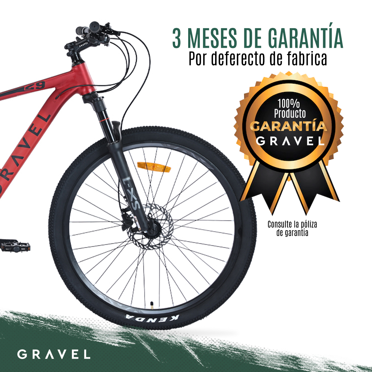 Bicicleta Gravel Andes Mtb De Montaña R29 24v Shimano Altus Color Rojo Tamaño del cuadro S