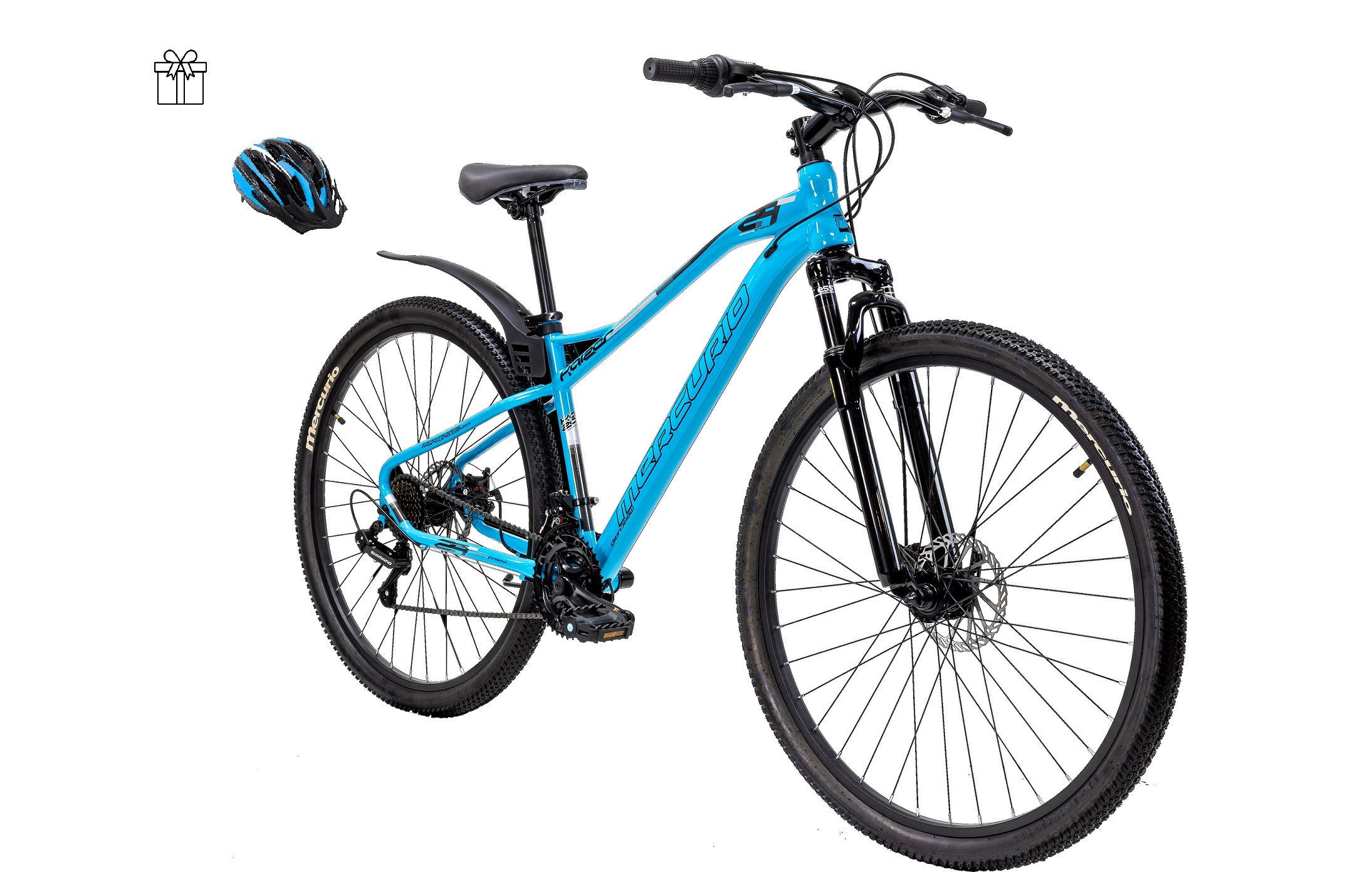 Mountain Bike Mercurio Kaizer Mtb R29 21v Shimano ESMERALDA + CASCO DE REGALO .