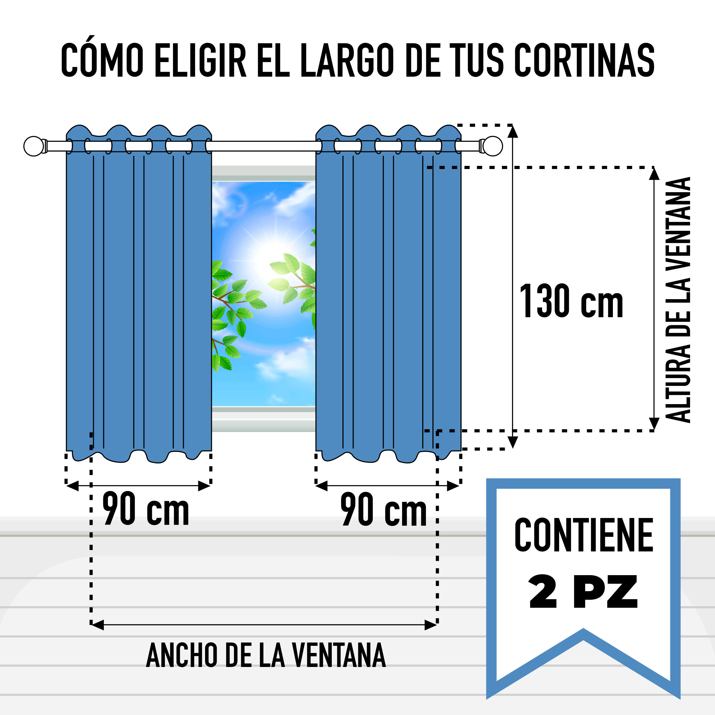 Cortinas Blackout Plateado Corta Térmico Lisa 95% Bloqueo Luz