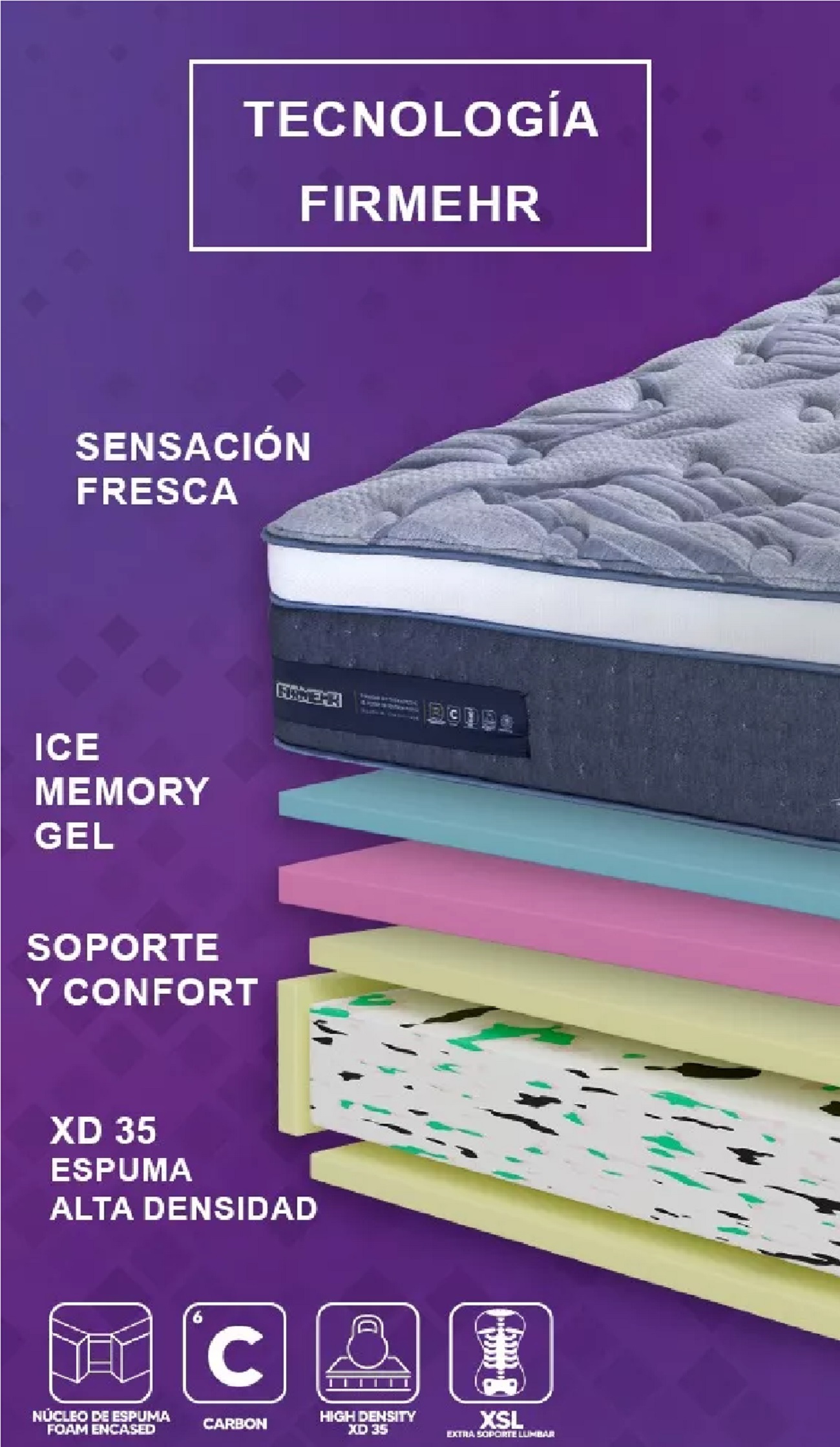Colchon Y Box King Size Therapedic Kairos Firmerhr Calidad.