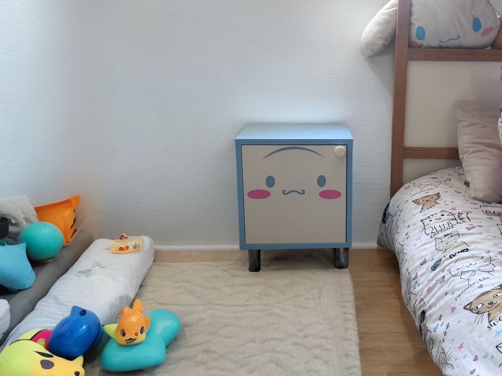 Buro Infantil Luz Led Mdf Recamara Cinnamoroll envio ensamblado