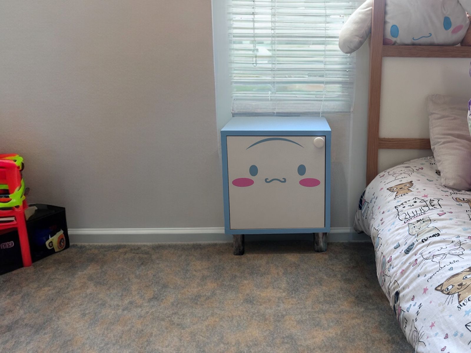 Buro Infantil Luz Led Mdf Recamara Cinnamoroll envio ensamblado