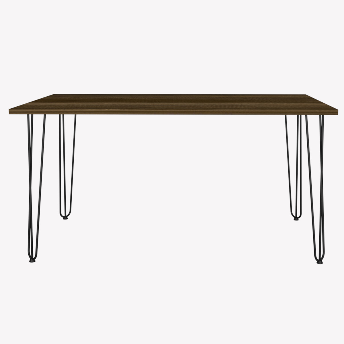 MESA PARA COMEDOR O  ANTECOMEDOR IDEAL PARA CUATRO SILLAS (NO INCLUIDAS) CON PATAS METALICAS COLOR CAFE.