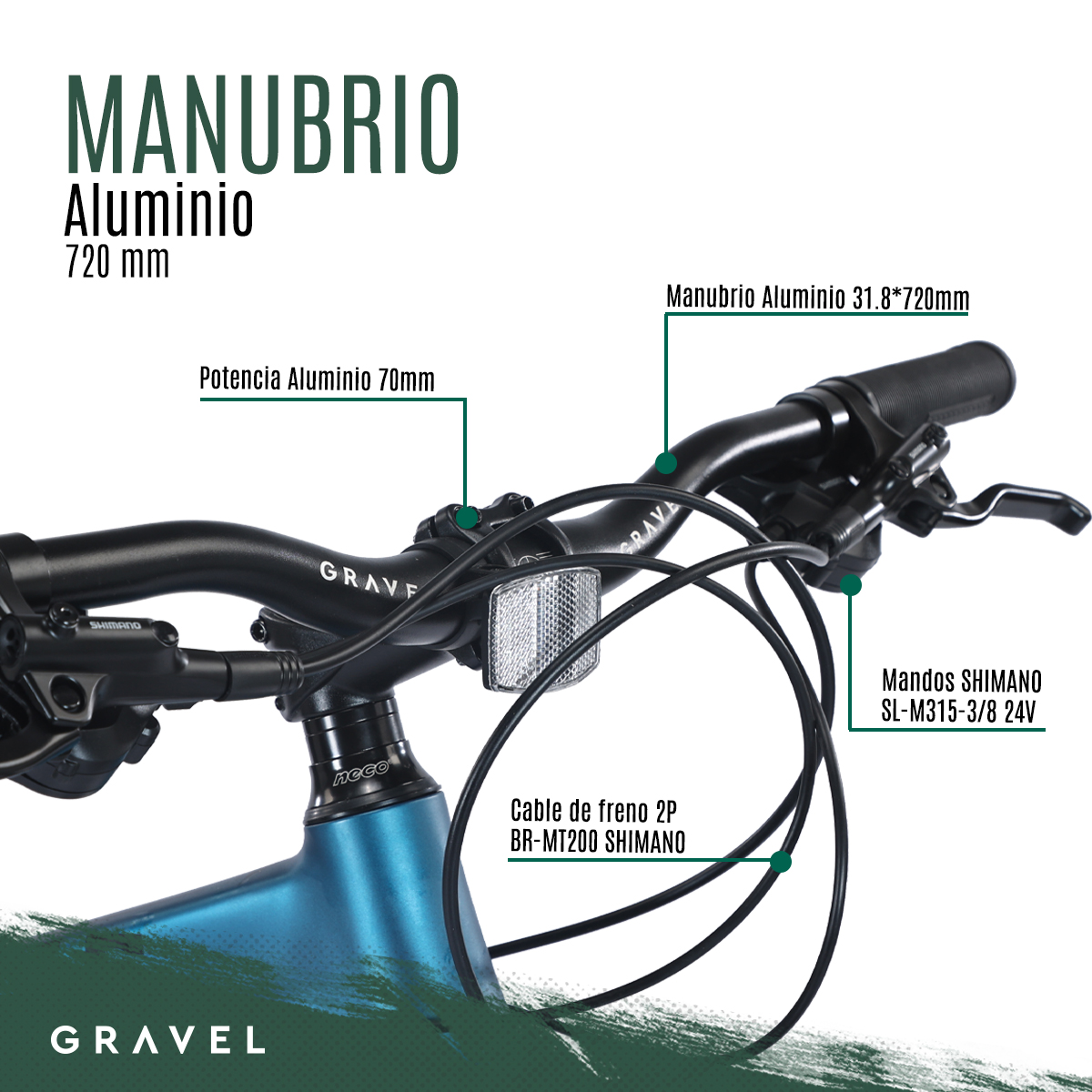Bicicleta Gravel Andes Mtb De Montaña R29 24v Shimano Altus Color Azul Tamaño Del Cuadro 19