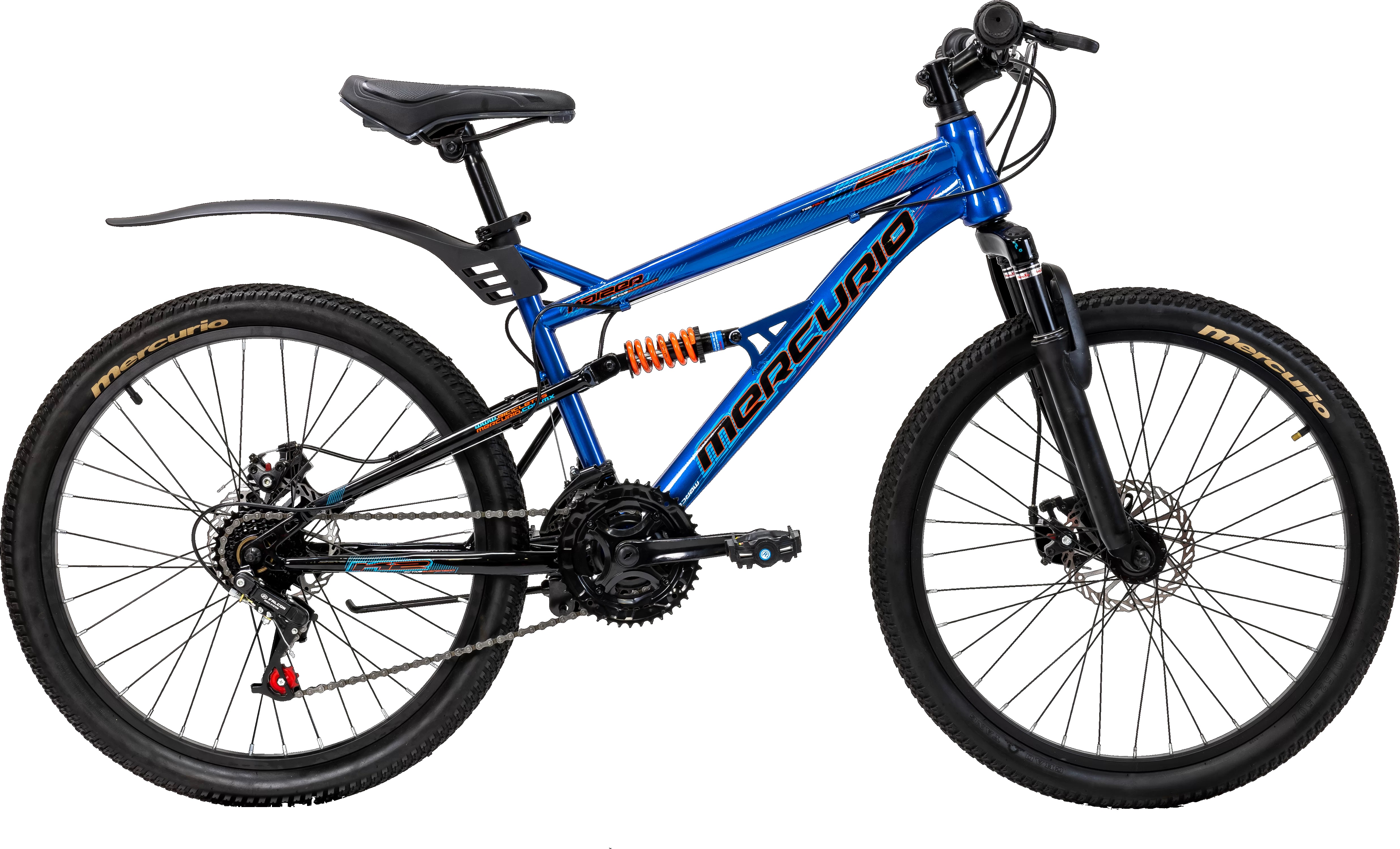 BICICLETA MERCURIO DS KAIZER R24 AZUL 21 VEL 2023 ENDY15.