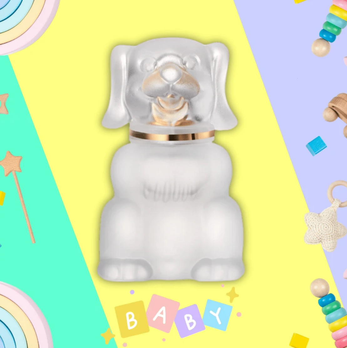 BABY BOBY MICHELLE PERFUME/FRAGANCIA INFANTIL PARA BEBÉ Y NIÑO PEQUEÑO EXCELENTE Y DURADERO AROMA EN UN HERMOSO FRASCO EN FORMA DE PERRITO
