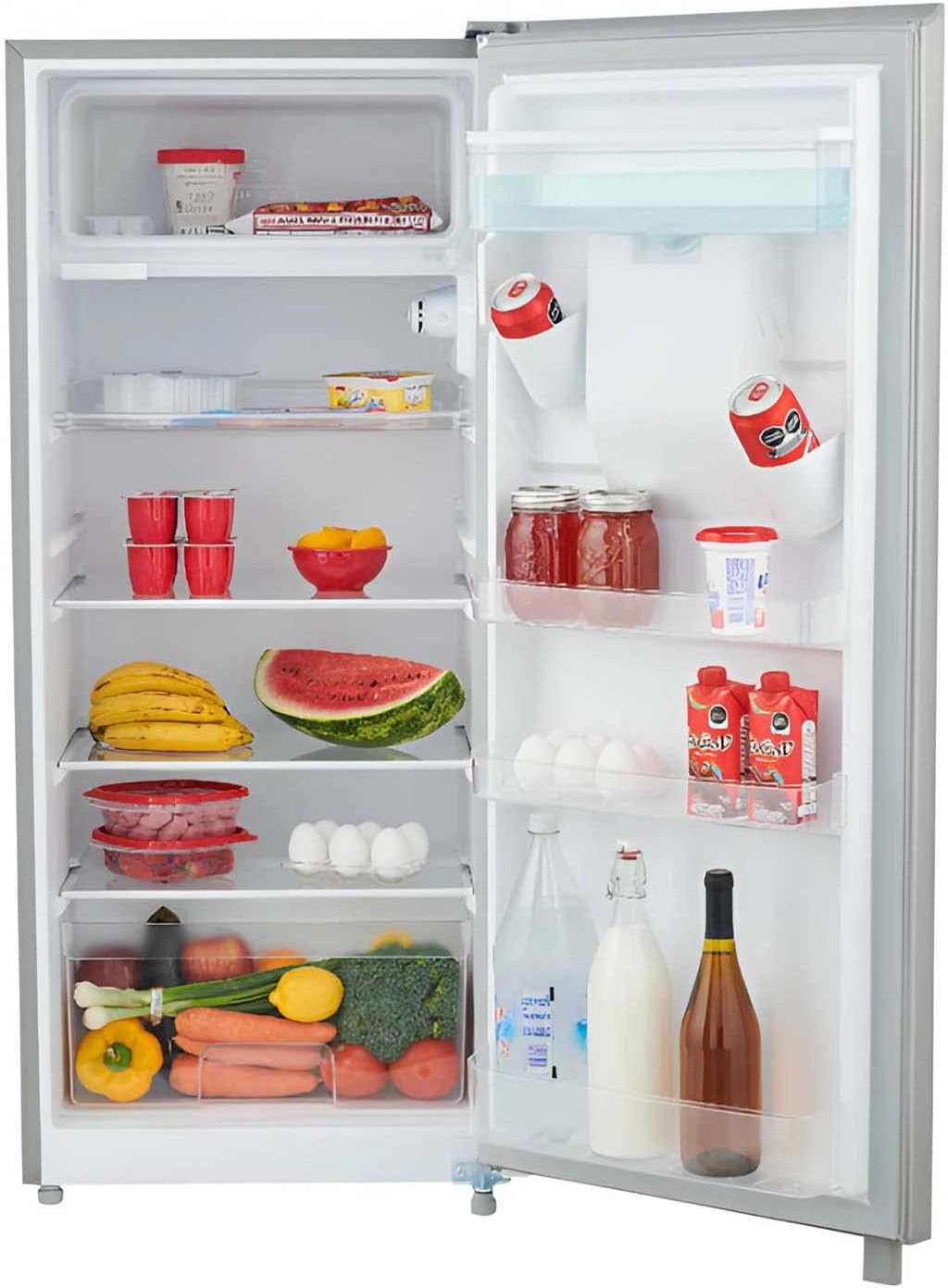 Refrigerador 7 pies semiautomático con despachador light silver midea.