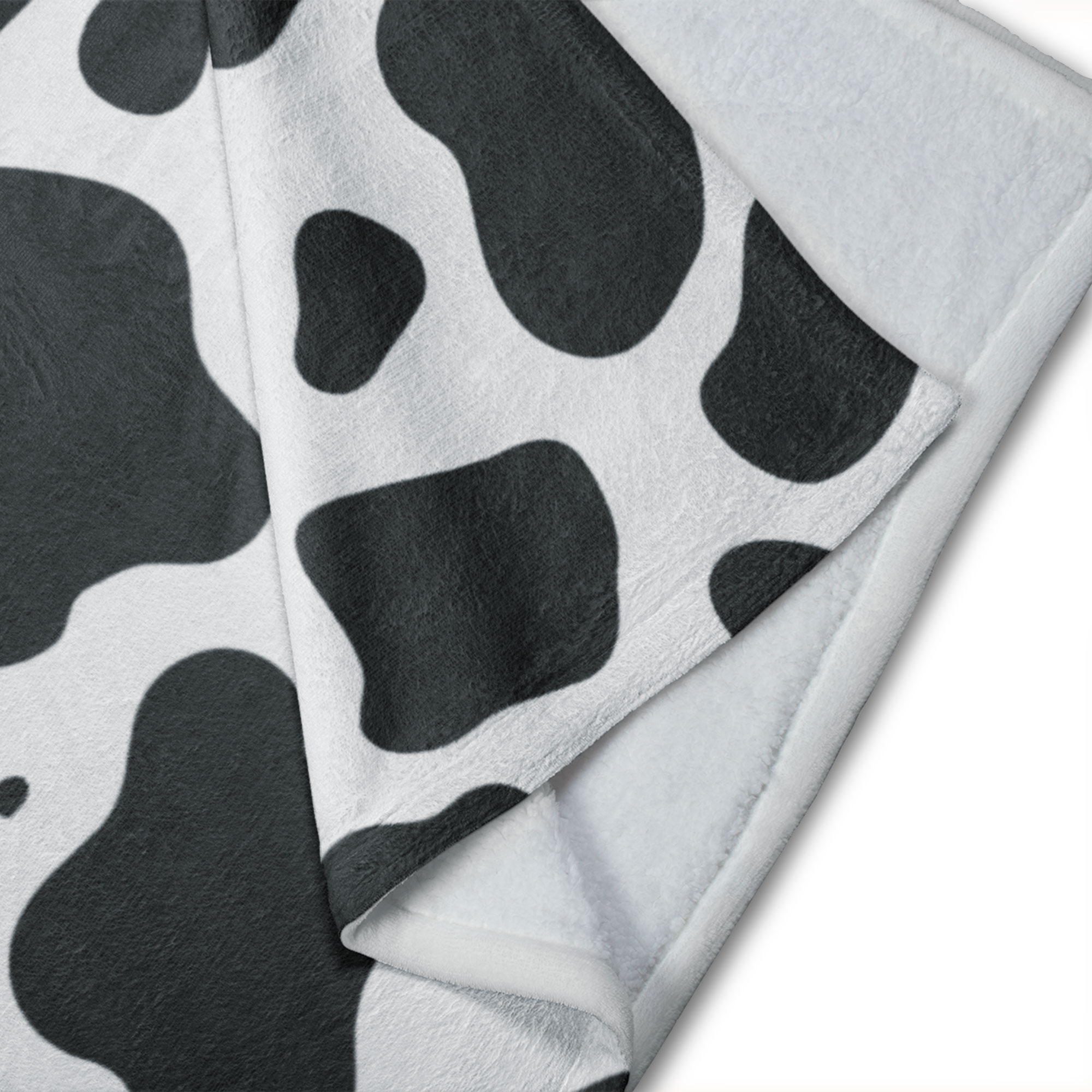 Cobija Manta Frazada Diseño Mancha de Vaca Resistente a Las Arrugas de Viaje Cama Sofa Sillon Suave.