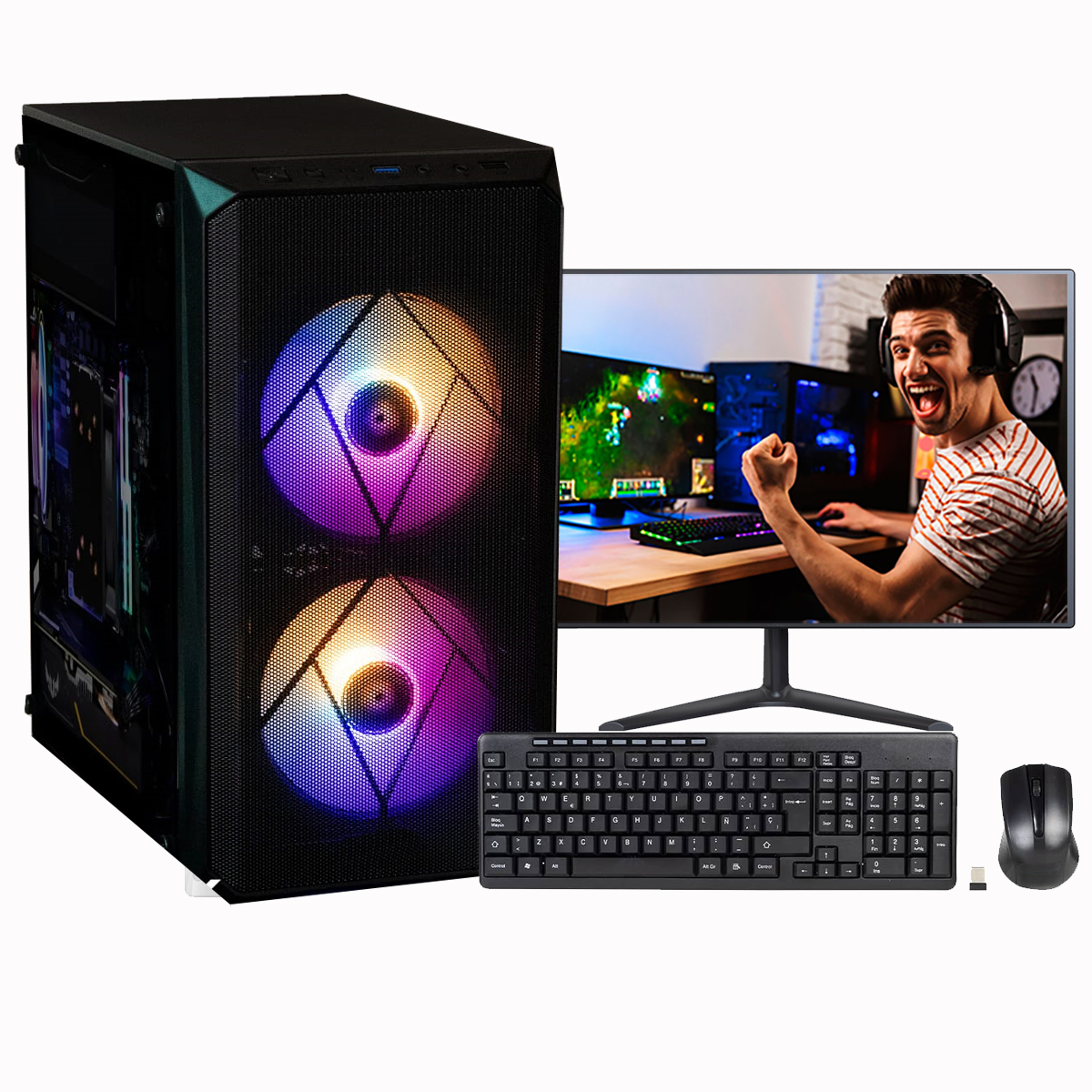 Pc Computadora Armada Core I3 16gb Ram 960Gb SSD Monitor 21.5" Full HD